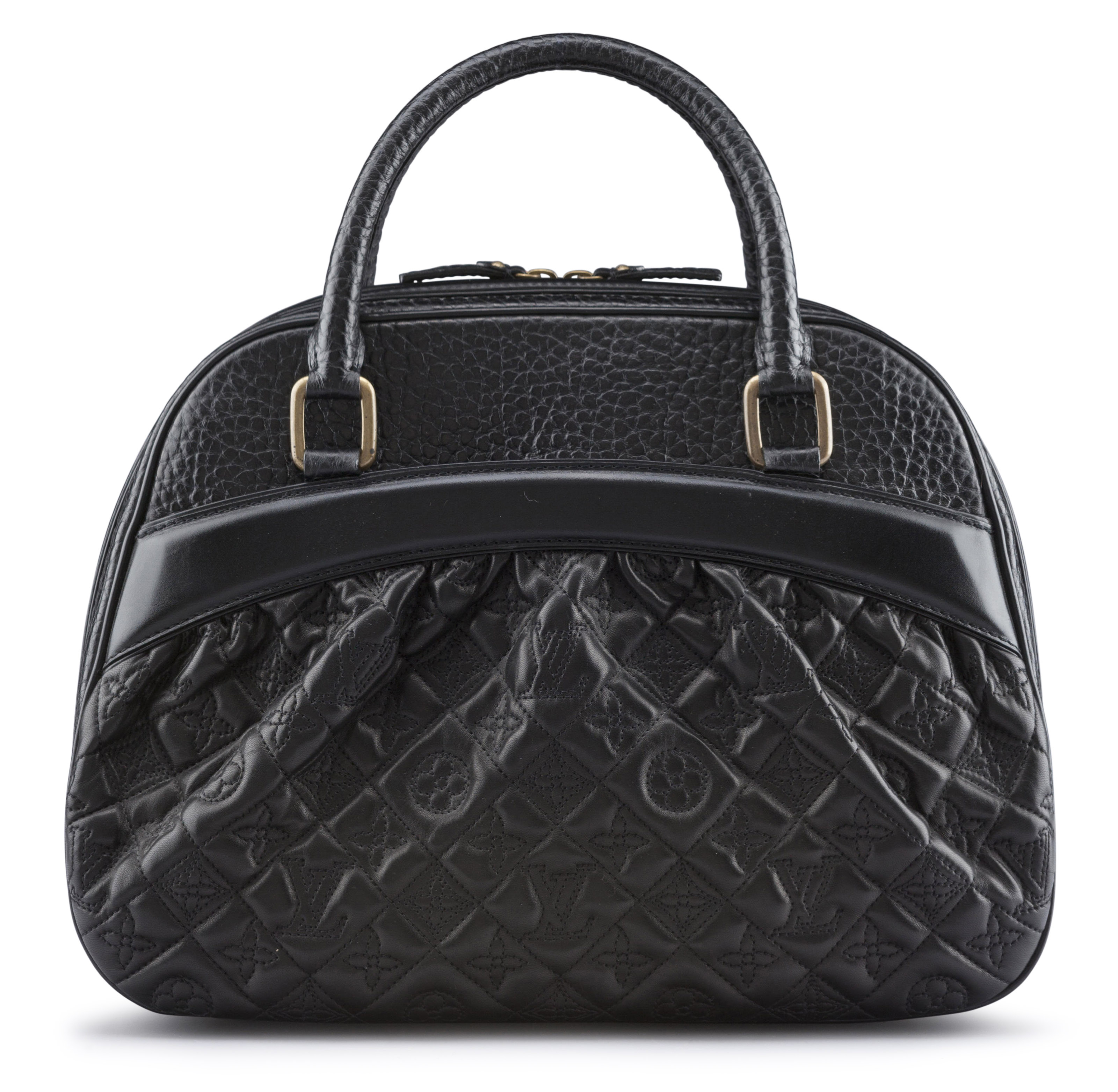 A LIMITED EDITION BLACK MONOGRAM LEATHER MIZI VIENNA BAG, LOUIS