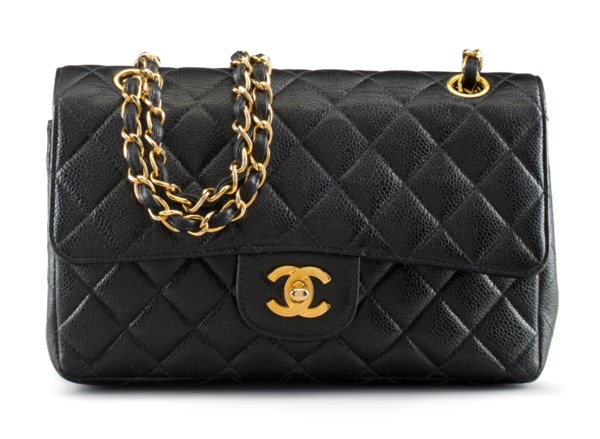 1997-1999 Chanel Black Caviar Leather Jumbo Single Flap Bag