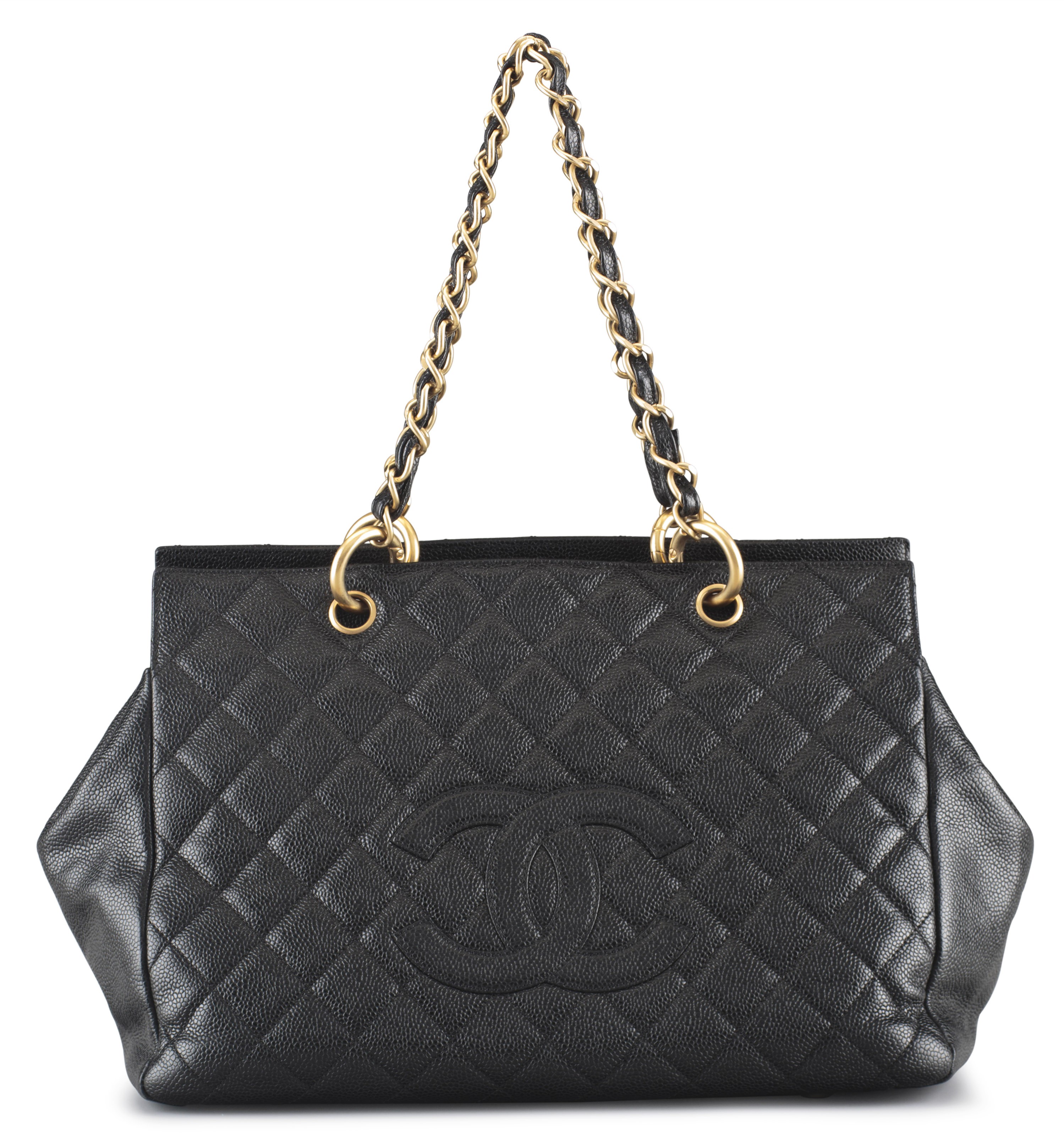A BLACK CAVIAR LEATHER GRAND SHOPPING TOTE BAG CHANEL 1999 2002 Christie s