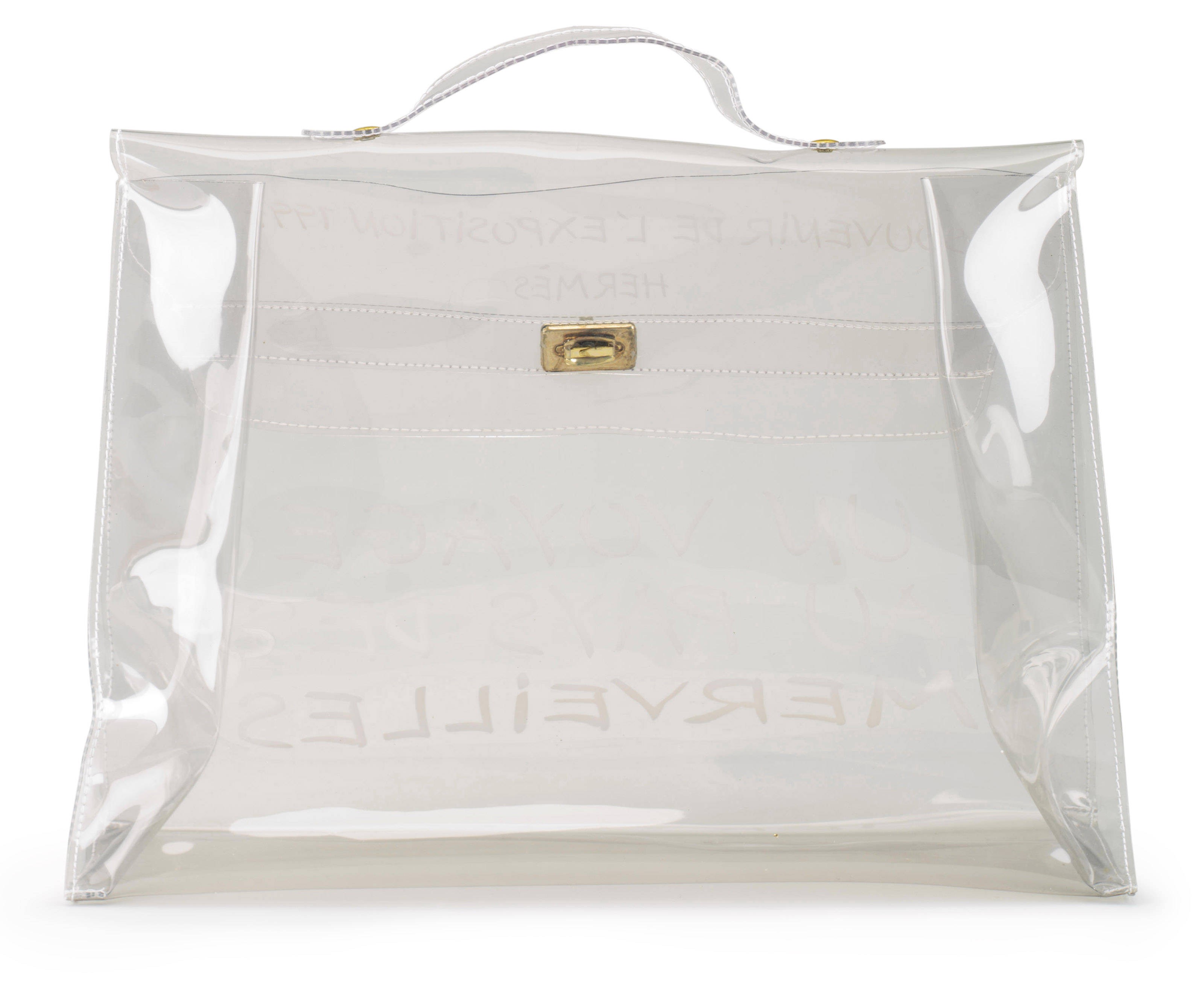 Clear kelly bag best sale