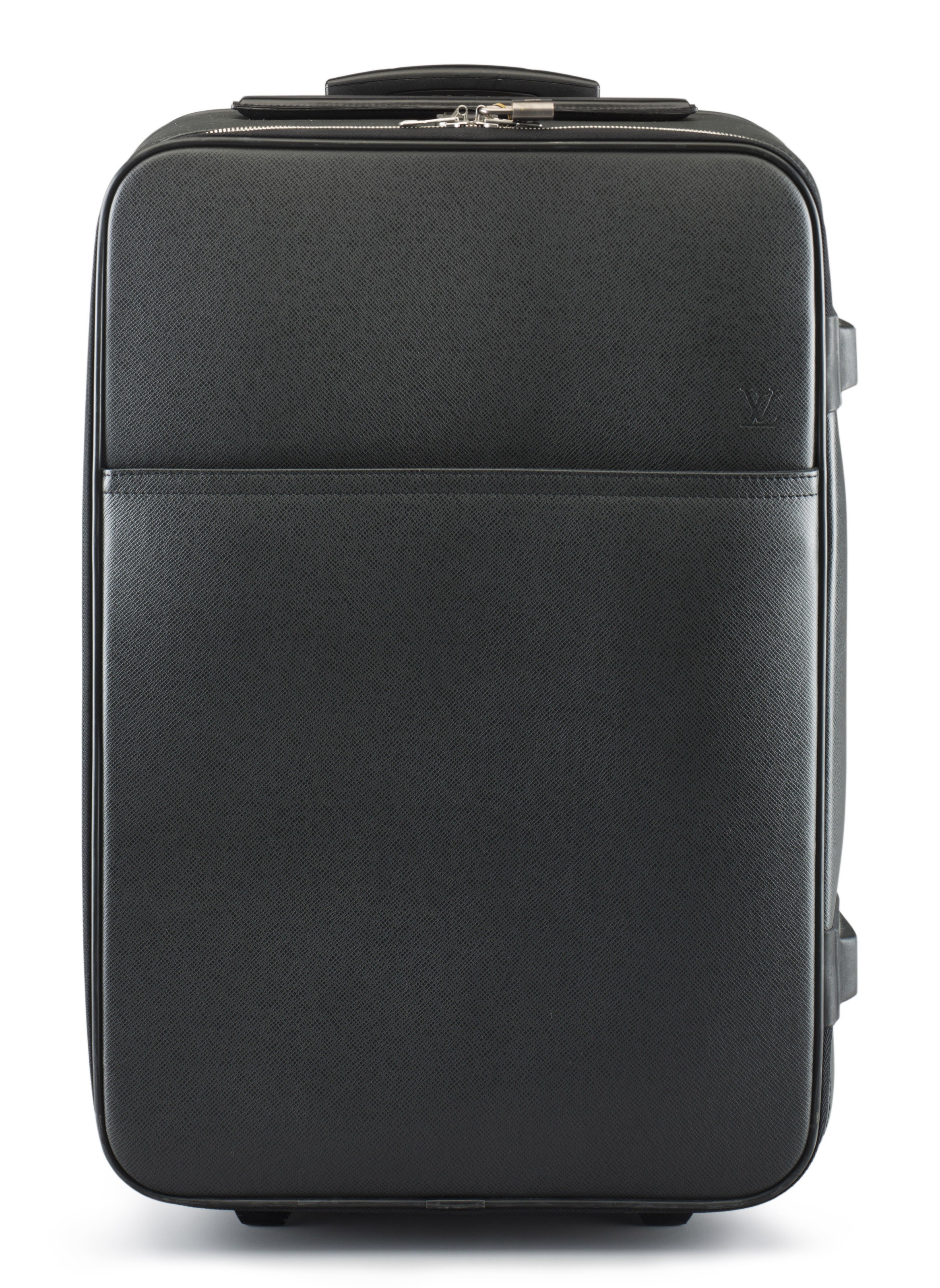 ルイガノ A BLACK TAIGA LEATHER PEGASE 55 ROLLING SUITCASE, LOUIS VUITTON