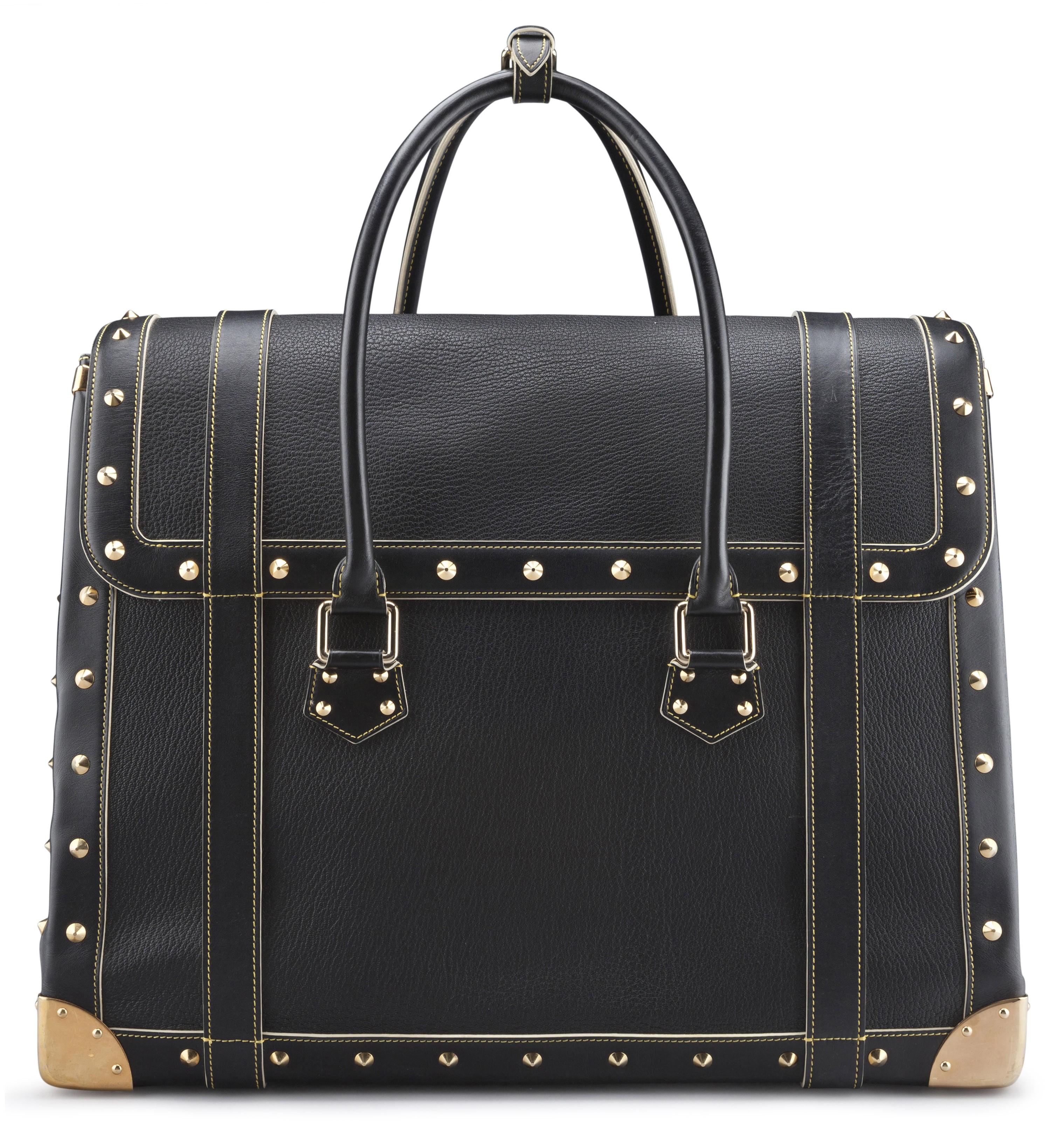A BLACK SUHALI LEATHER LE EXTRAVAGANT TRAVEL BAG, LOUIS VUITTON