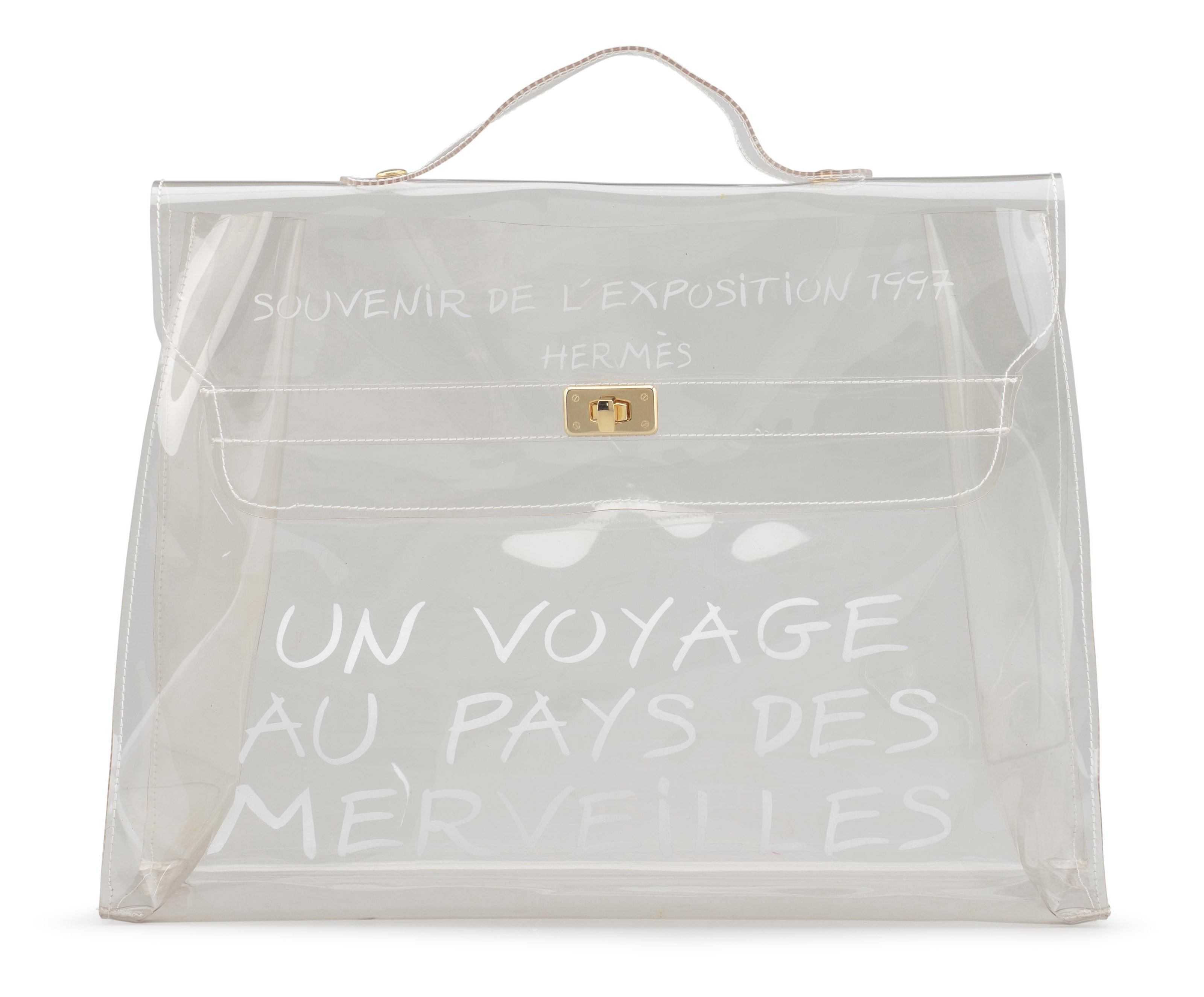 Clear best sale bag hermes