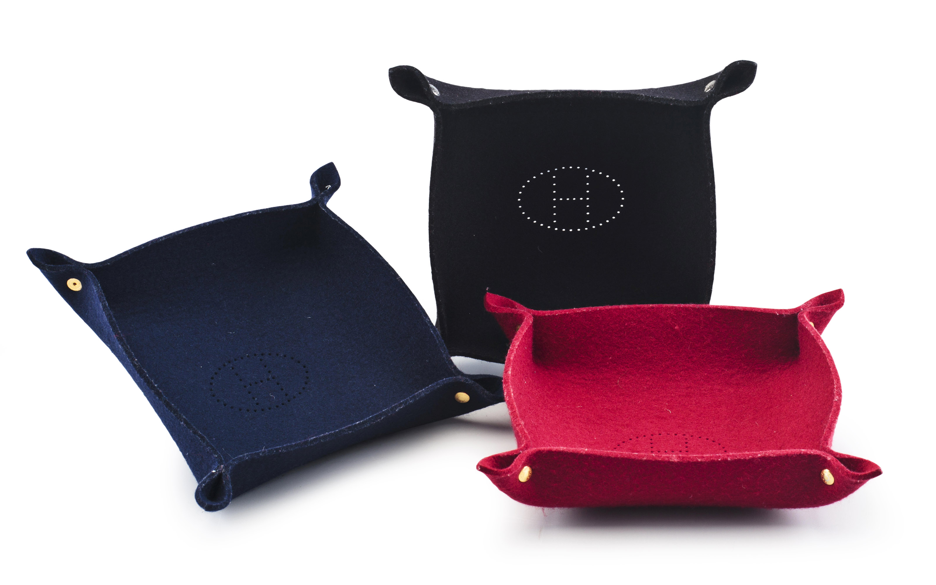 A SET OF THREE WOOL FELT COIN TRAYS, HERMÈS Christie’s