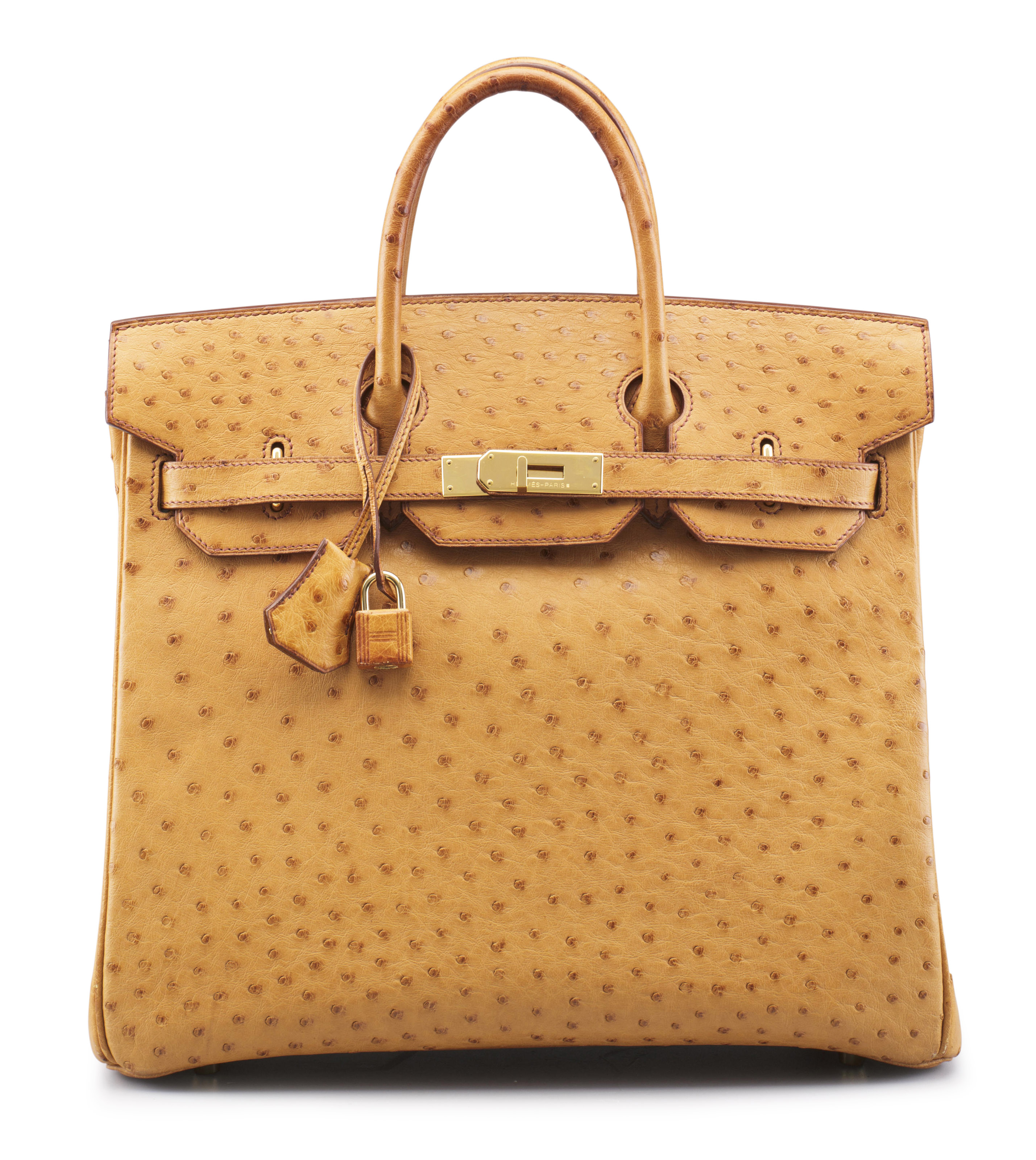 2006 orange ostrich Hermes Birkin bag