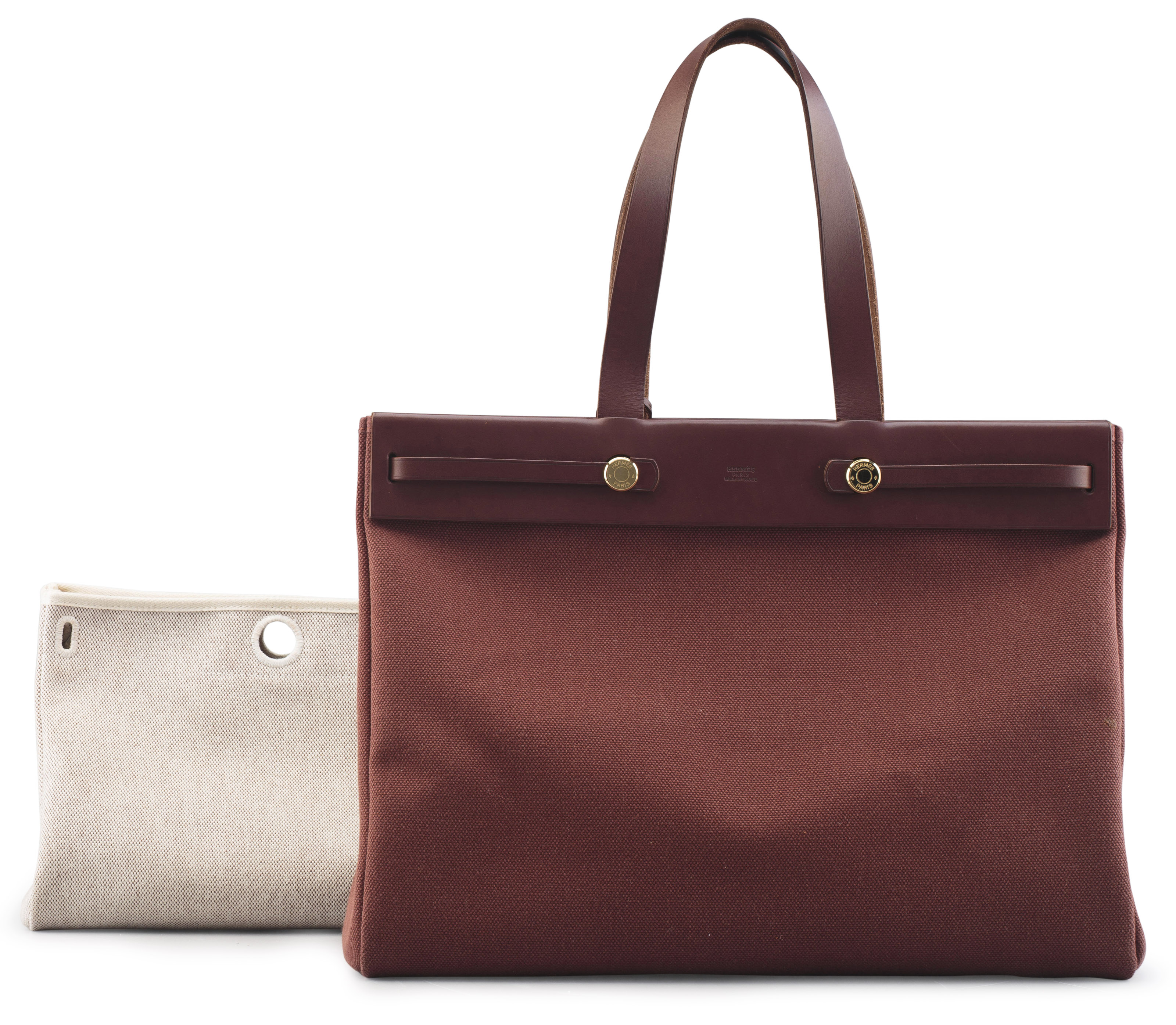 Cabas marron on sale