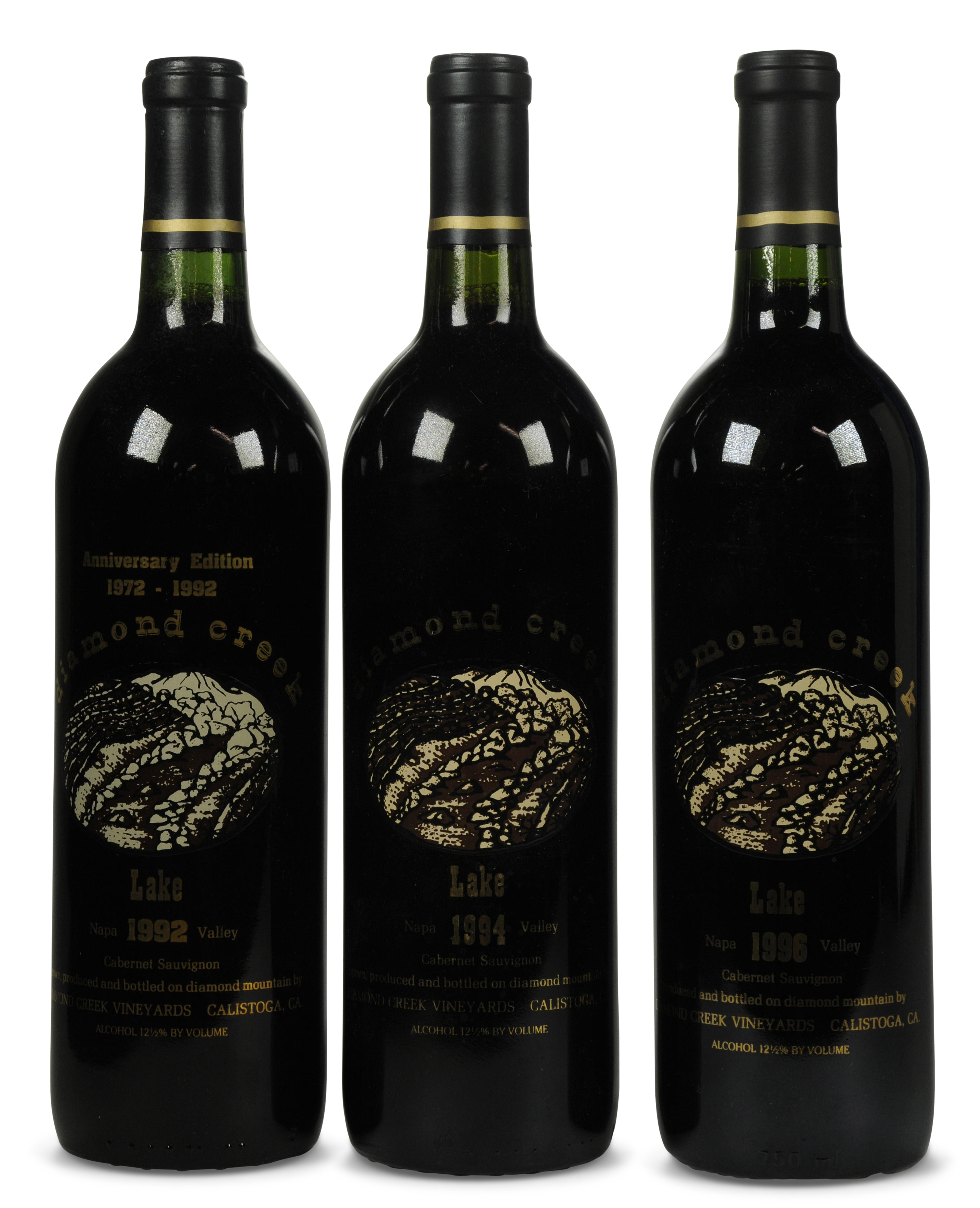 Diamond Creek, Lake Vineyard, Cabernet Sauvignon 1992, 1994 and 