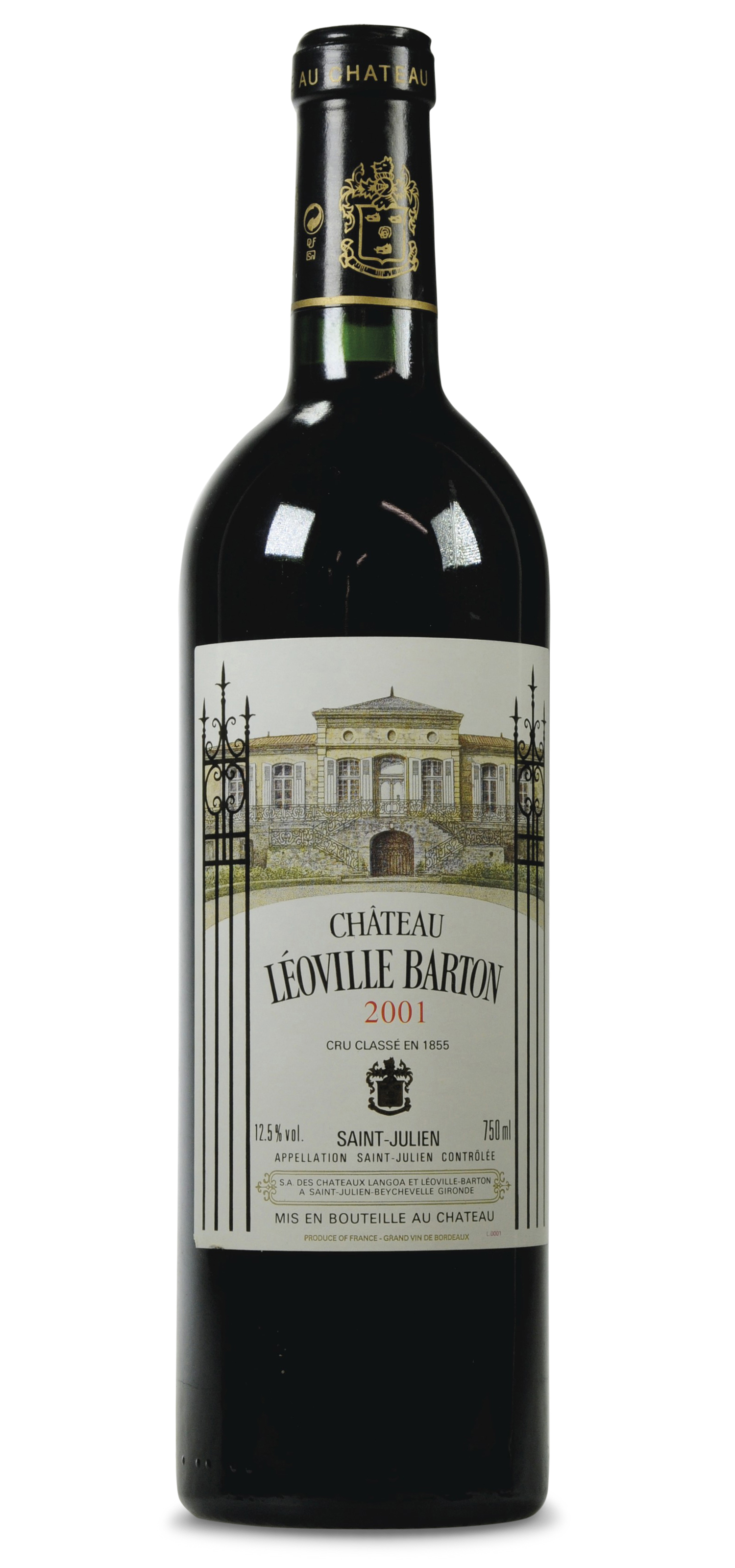 Château Leoville Barton 2001, SaintJulien, 2ème cru classé Christie’s