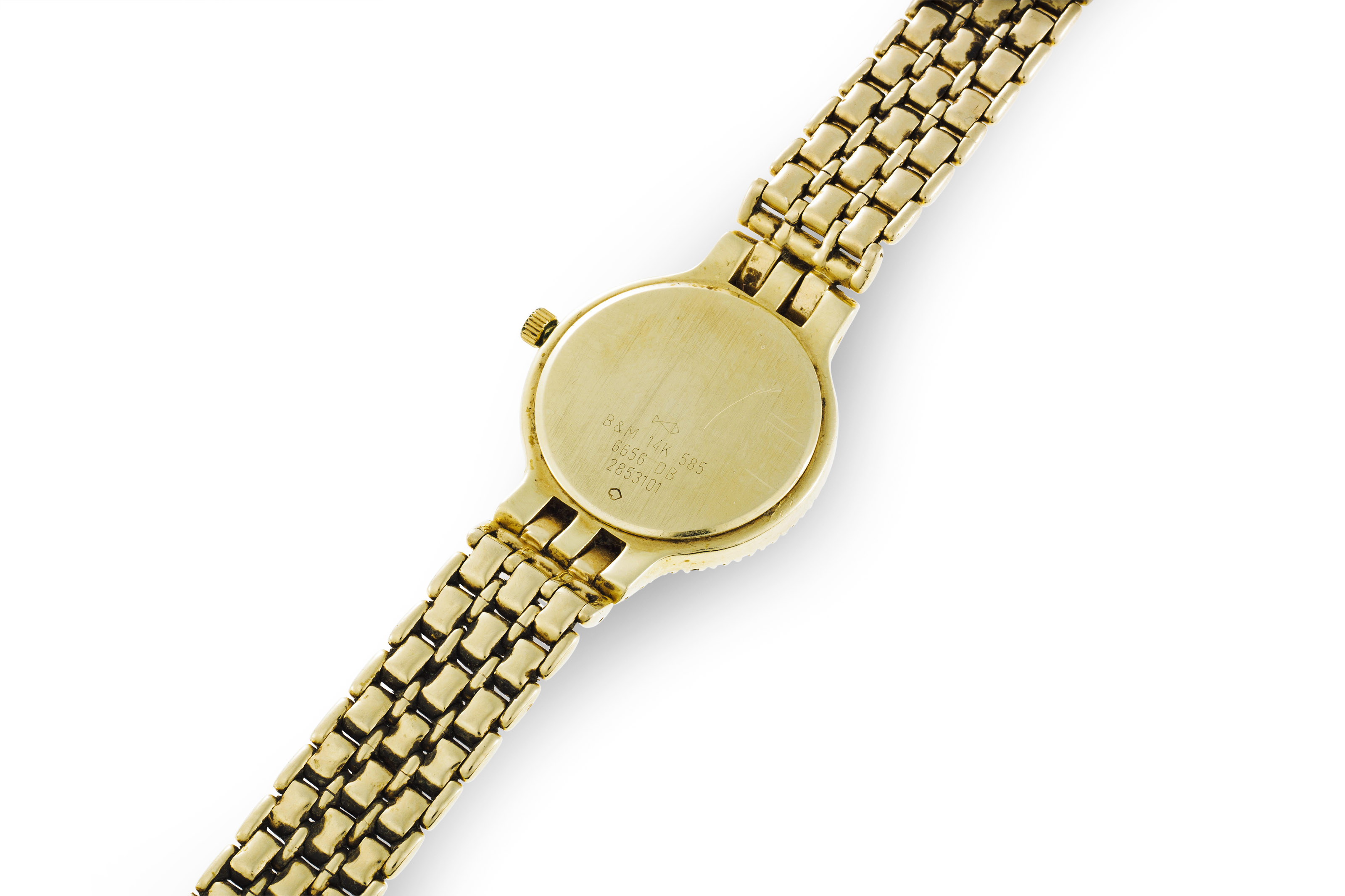 TIFFANY & CO. BAUME & MERCIER DIAMOND AND GOLD WRISTWATCH 