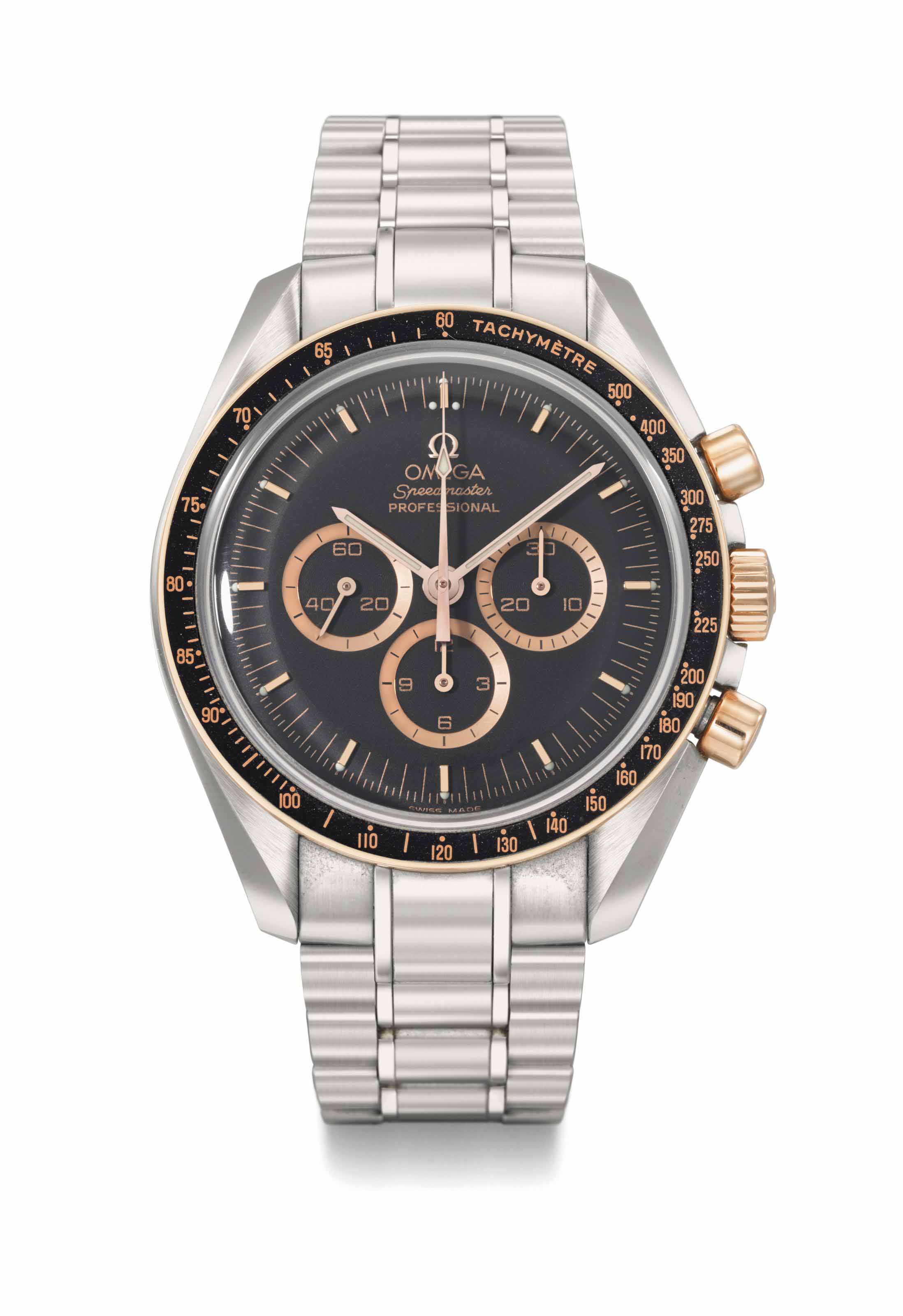 18k Pink Gold Chronograph Wristwatch 
