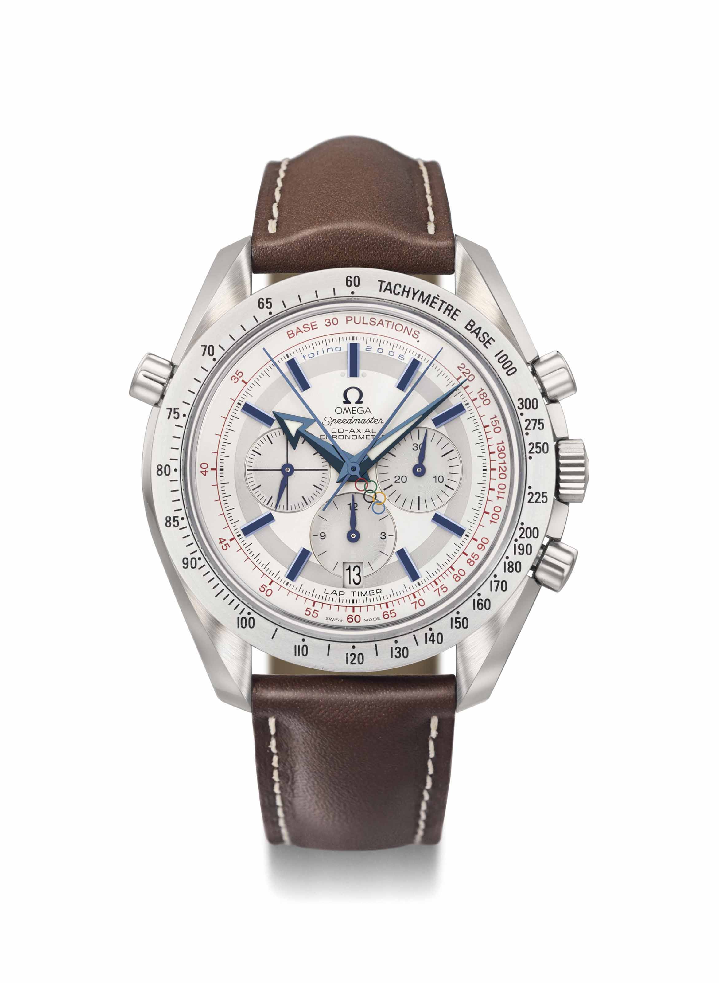 Omega. A Limited Edition Very Fine and Rare Stainless Steel 