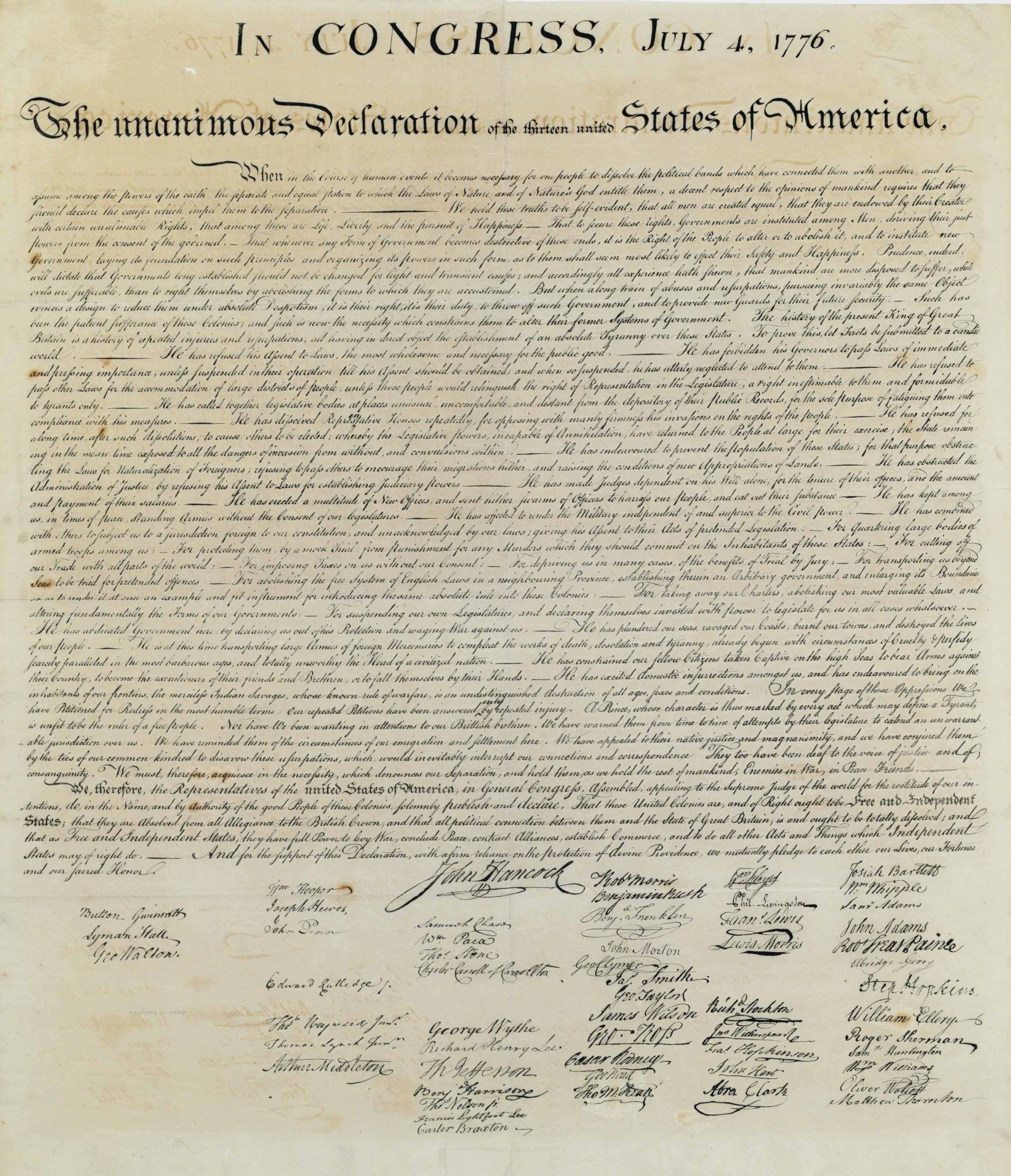 author of the declaration of independence