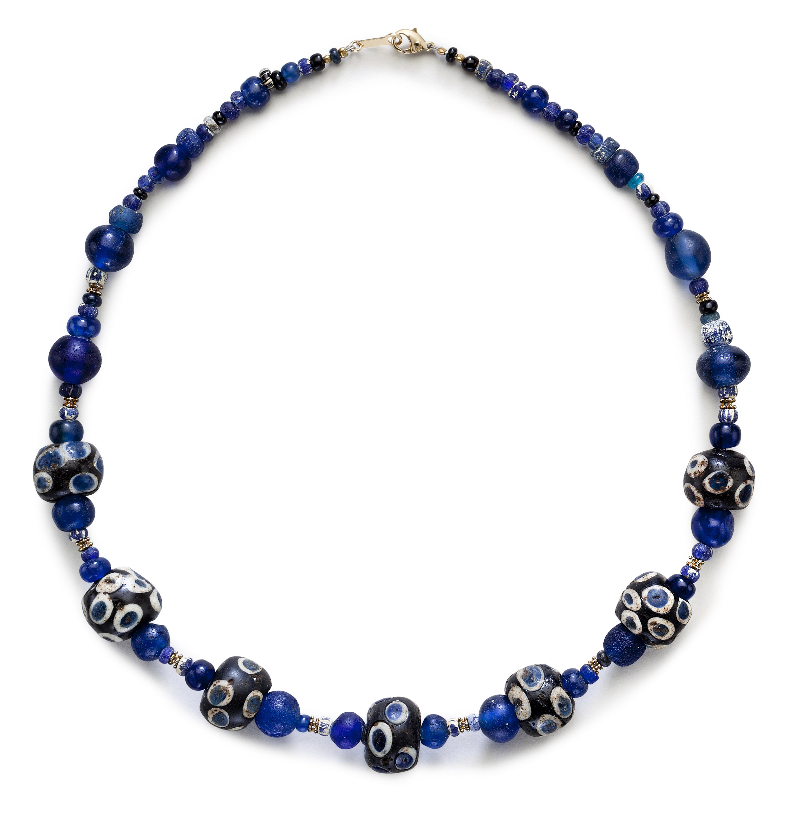 A CARTHAGINIAN GLASS EYEBEAD NECKLACE, CIRCA 4TH2ND CENTURY B.C