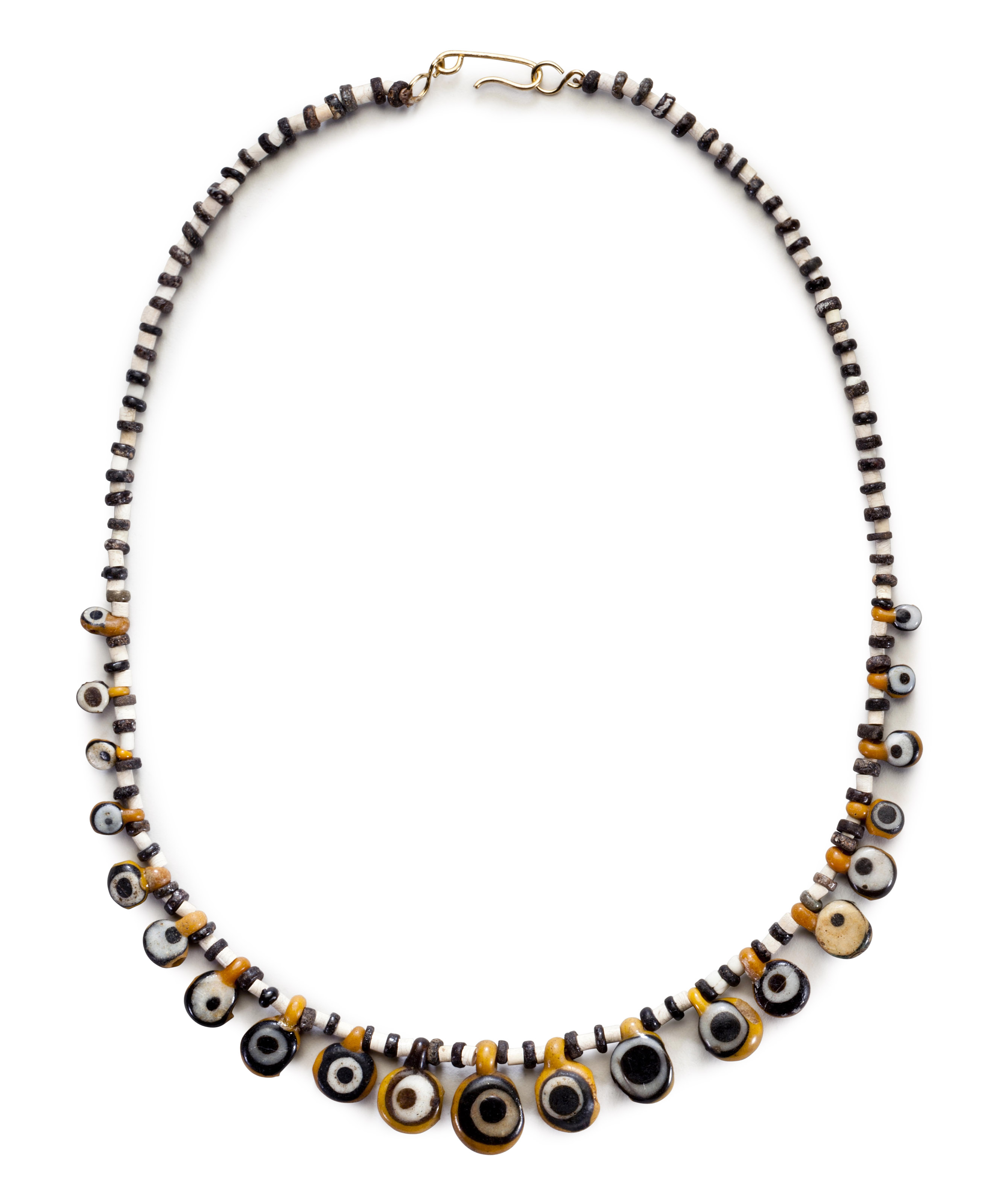 AN EGYPTIAN GLASS EYEBEAD NECKLACE, NEW KINGDOM, 19TH DYNASTY, CIRCA 13TH CENTURY12TH CENTURY