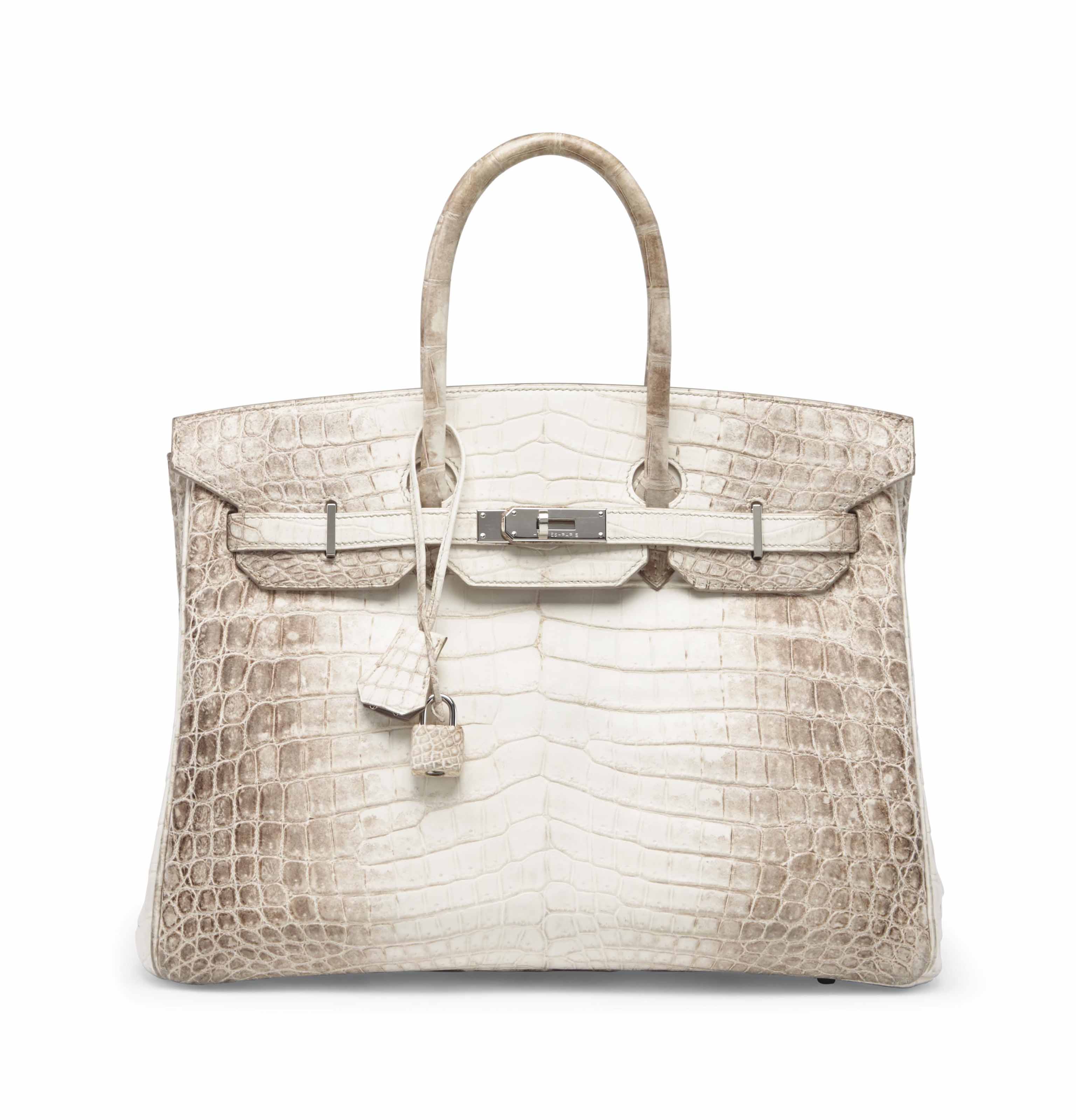 Rare Sac Birkin Himalaya 35 En Crocodile Niloticus Blanc Mat Garniture En Metal Argente Palladie Hermes 2009 2000s Bags Christie S