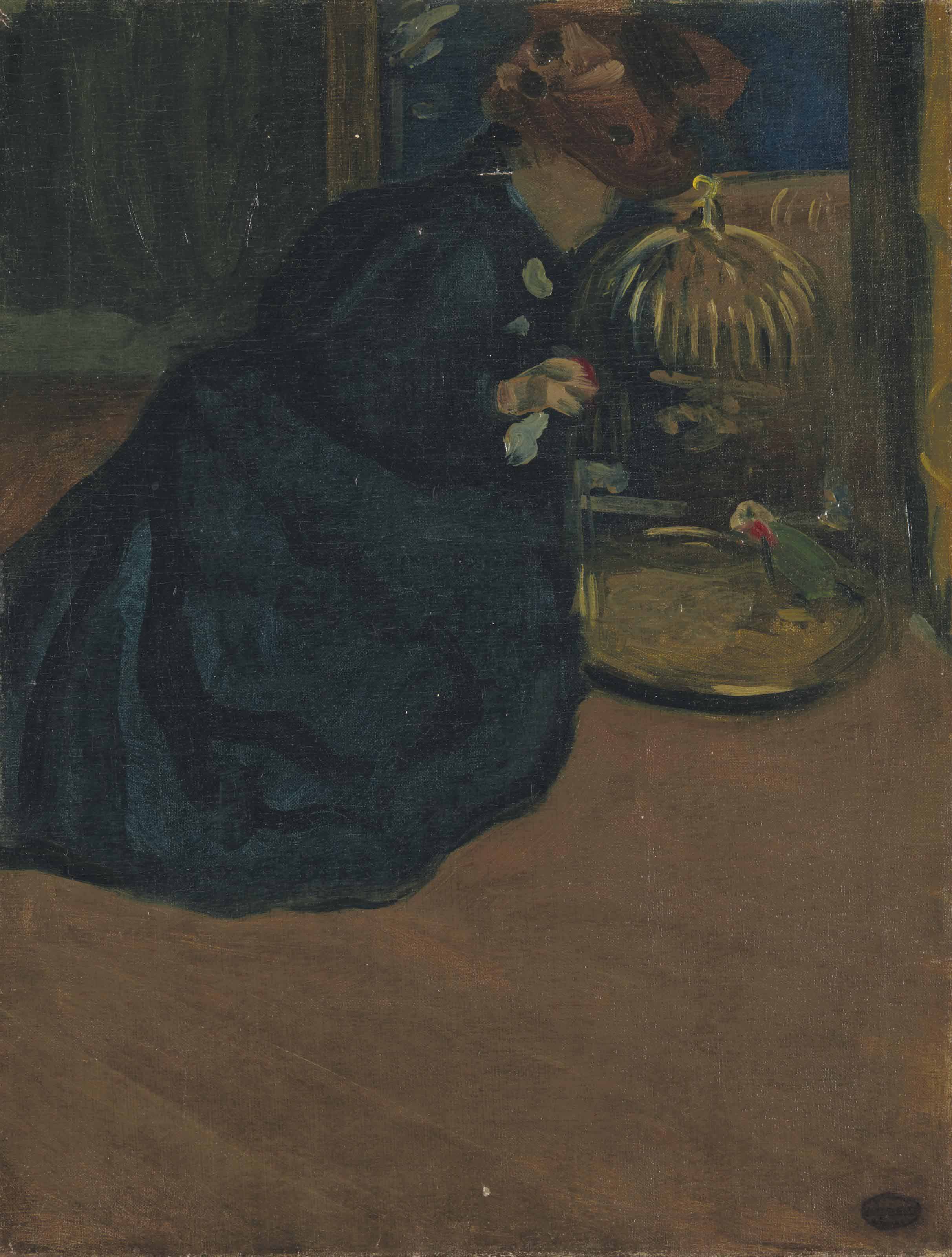 Femme au perroquet
