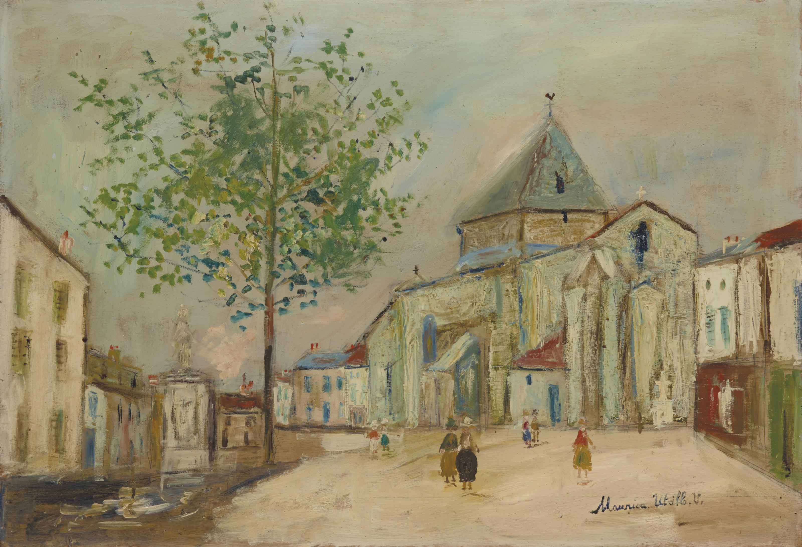 Maurice Utrillo、LANNOIS(SEINE ET OISE) Maurice Utrillo - The Windmill at Sannois - The Metropolitan