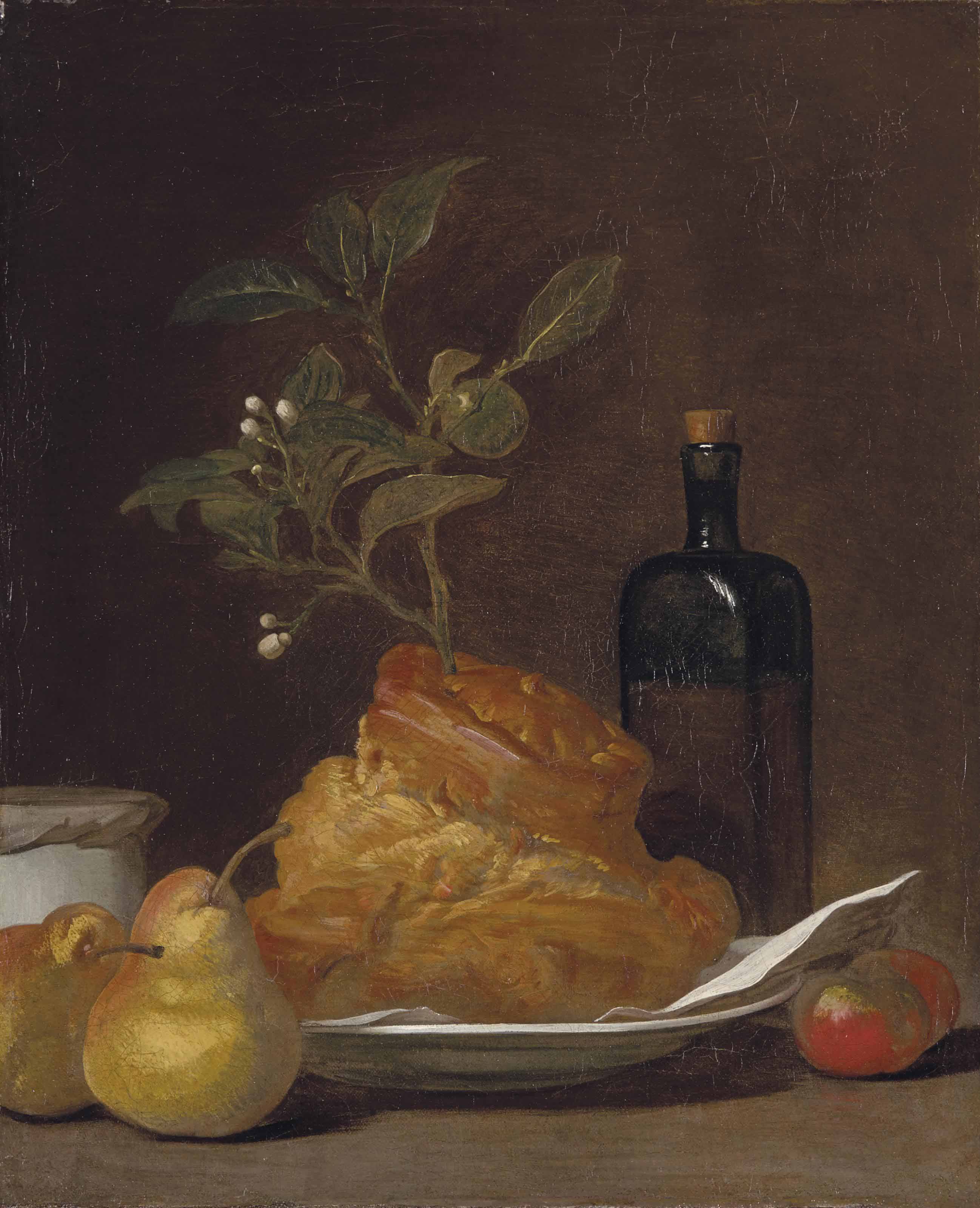 レオン・デ・スメット、NATURE MORTE AUX FRUITS ET FE