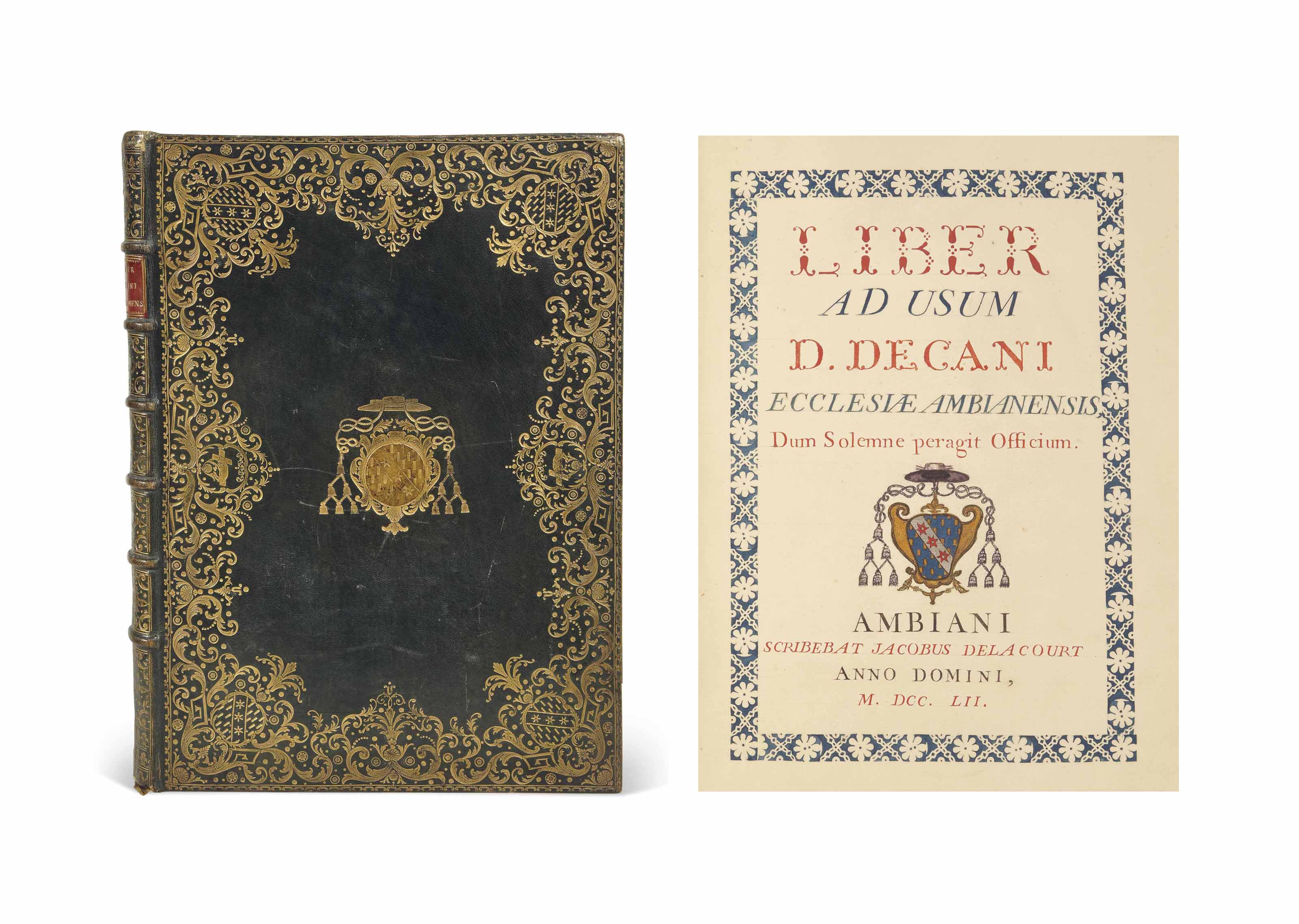 Amiens Jacques Delacourt Scribe Liber Ad Usum D Decani Ecclesiae Ambianensis Dum Solemne Peragit Officium Amiens