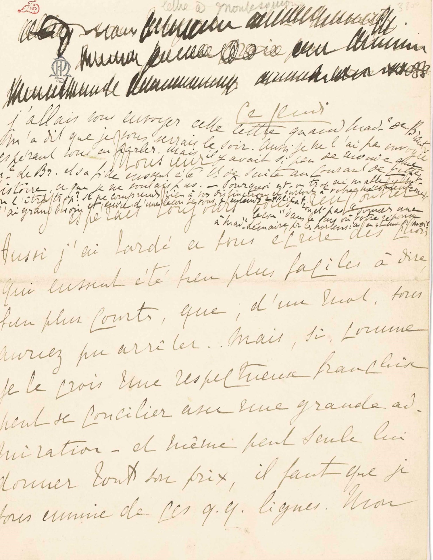 4 lettres m'ont été écrites