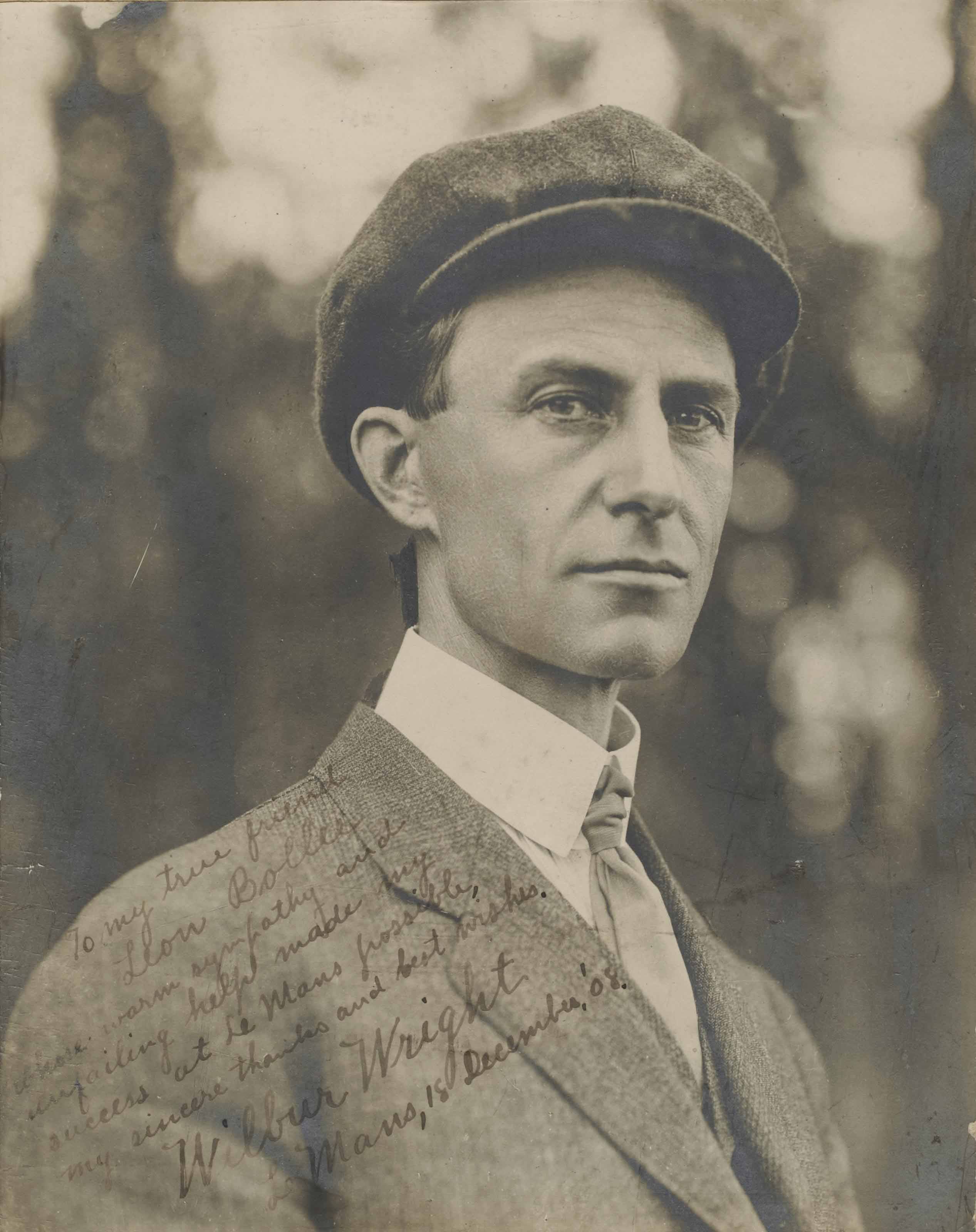 Wilbur WRIGHT (18671912). Portrait de Wilbur Wright. Tirage argentique