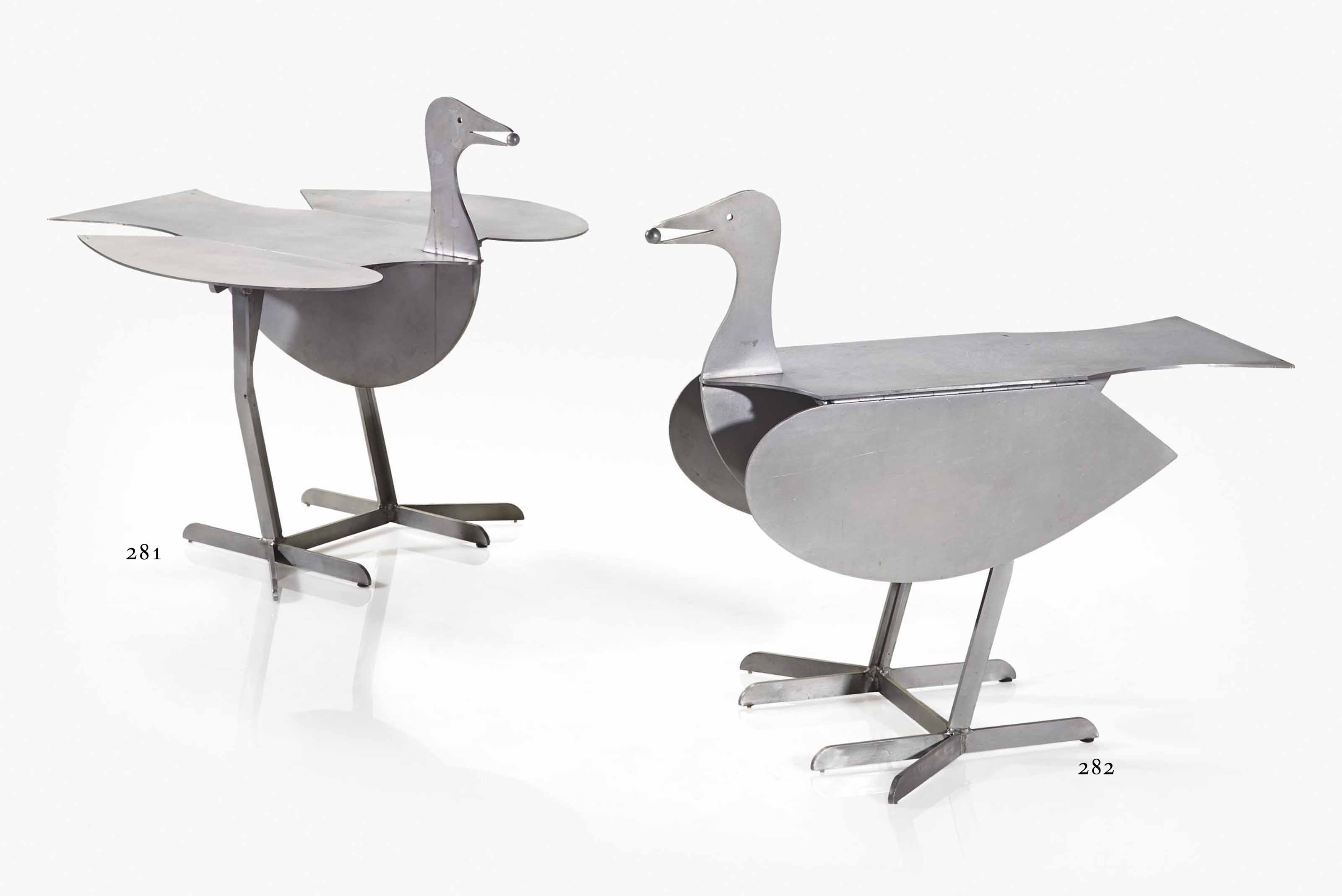FRANÇOIS-XAVIER LALANNE (1927-2008) , TABLE 'OISEAU D'ARGENT', LE