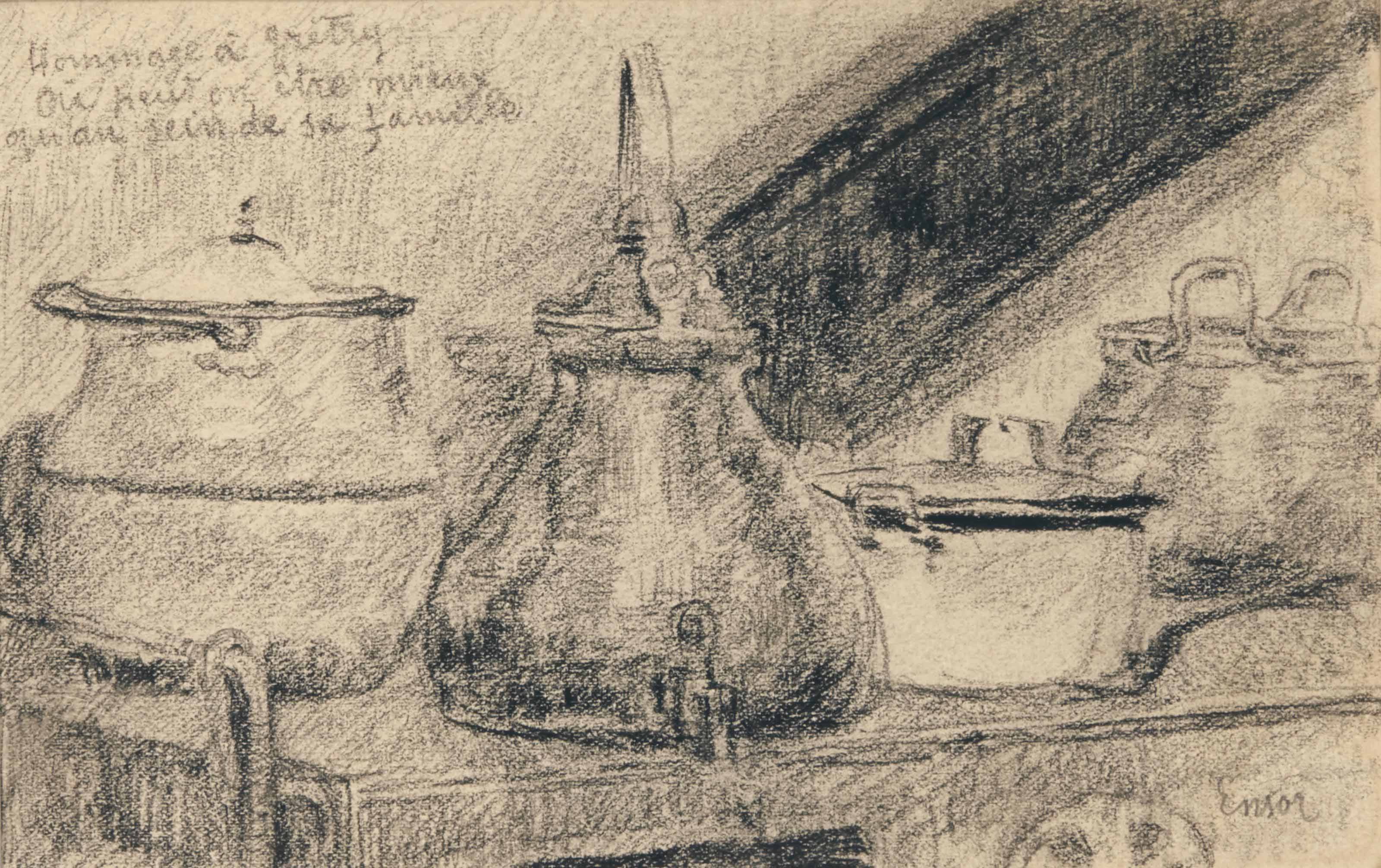 Ensor、NATURE MORTE AVEC EVENTAILE File:James Ensor - Nature morte