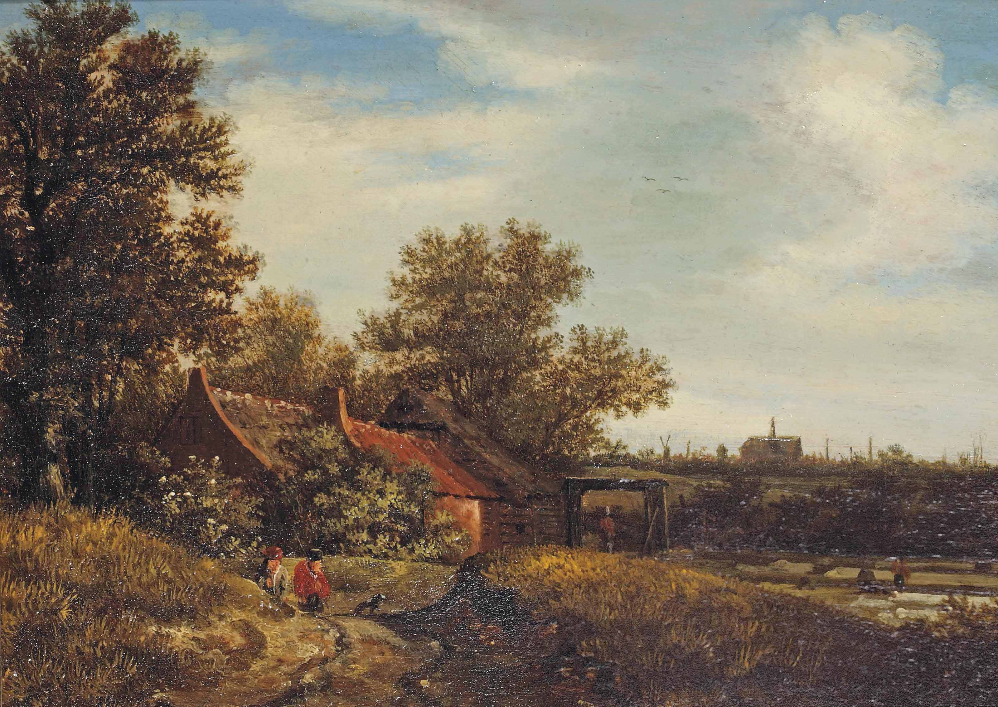 A dune landscape with a view of Haarlem in the distance