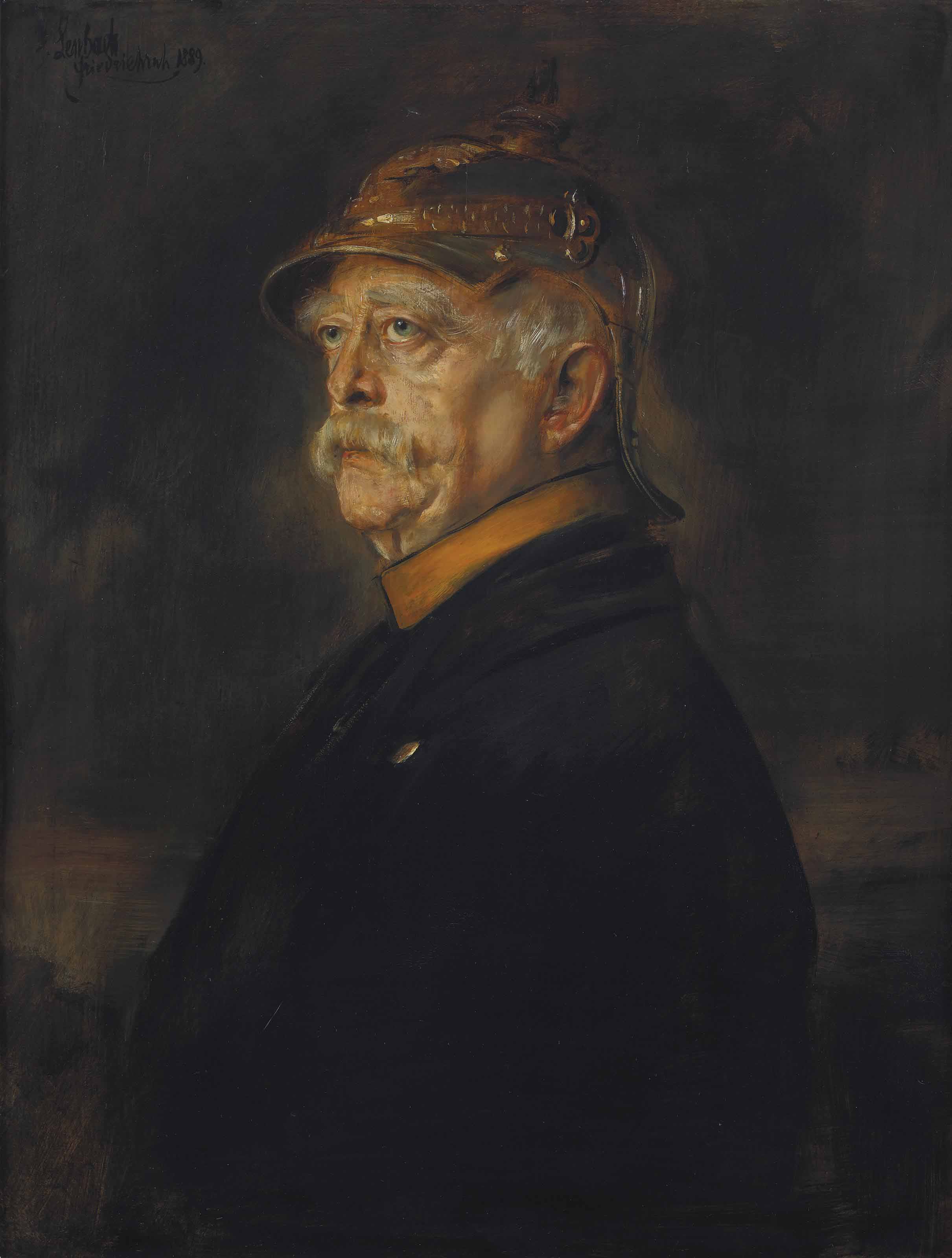 Franz Von Lenbach Schrobenhausen 1836 1904 Munich Portrait Of