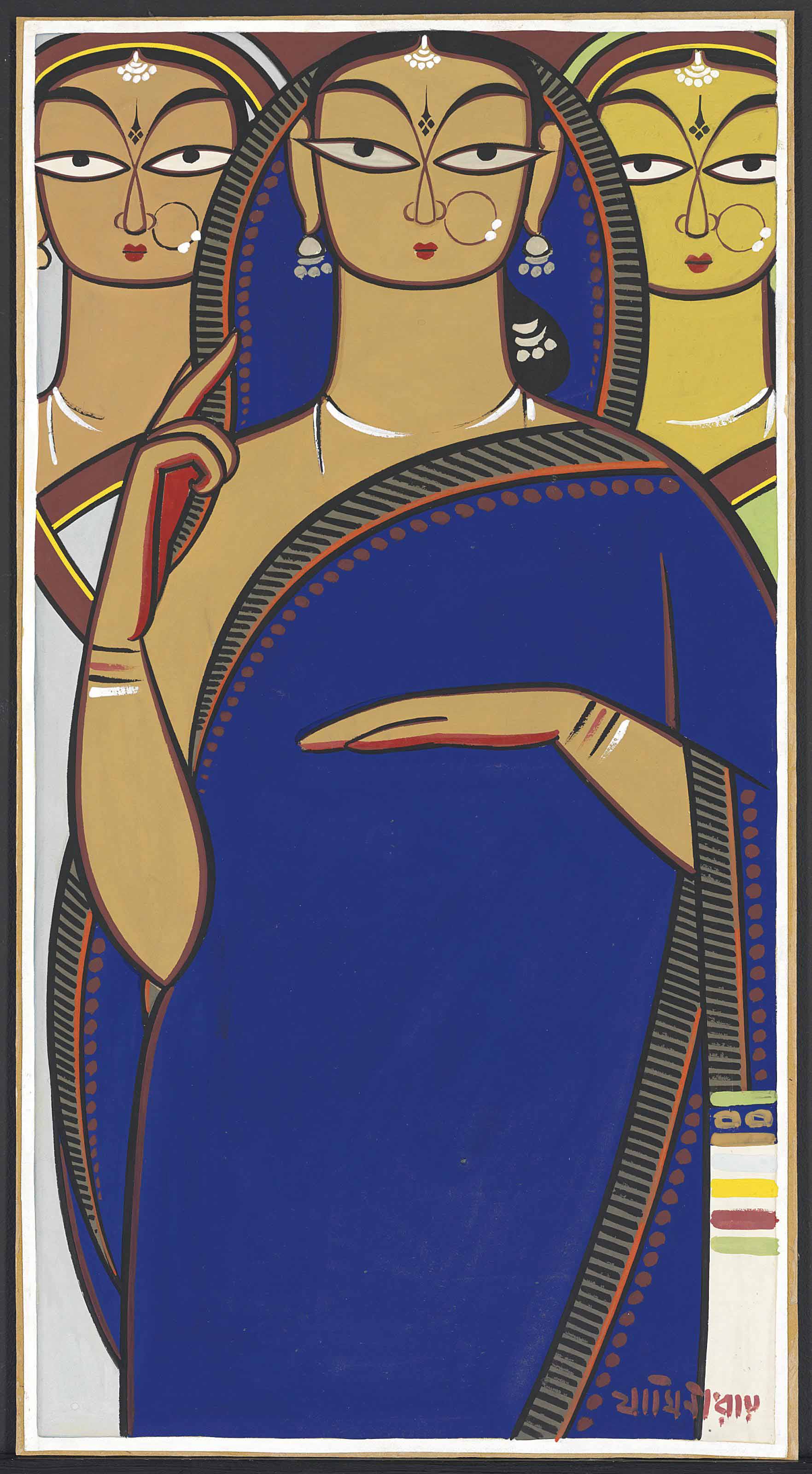 JAMINI ROY (18871972) , Untitled (Three Women) Christie's