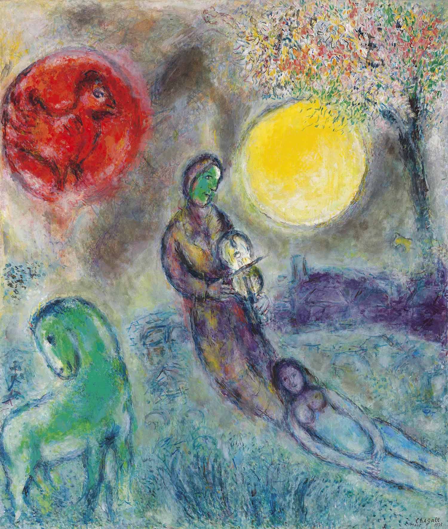 Marc Chagall (1887-1985), Le violoniste sous la lune | Christie