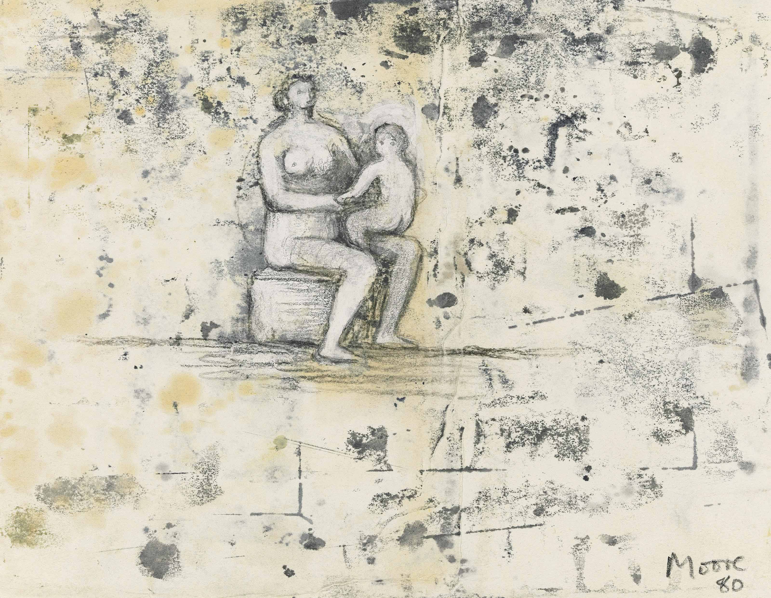 Seated Mother and Child
