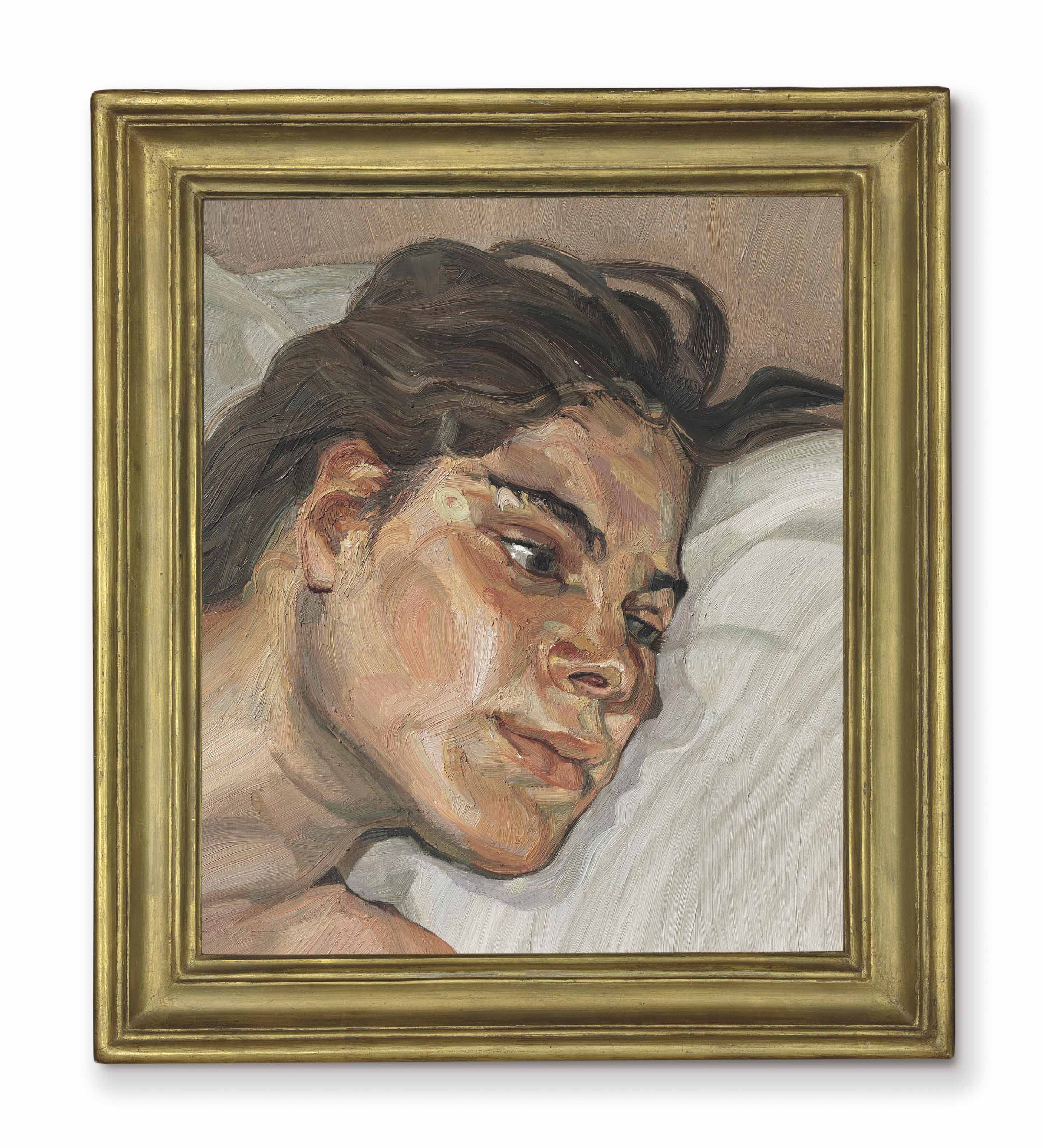 Lucian Freud (1922-2011), Head of Esther, 1982-83. Oil on canvas. 14¼ x 12¼ in (36 x 31 cm). Sold for £4,786,500 on 11 February 2016 at Christie’s in London. Artwork: © The Lucian Freud Archive / Bridgeman Images