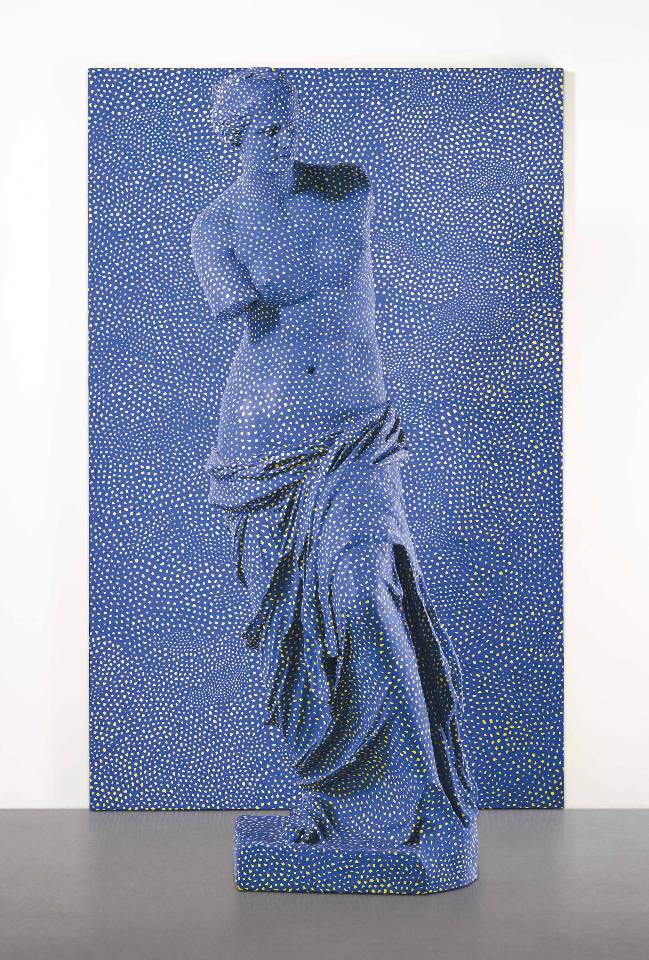 Yayoi Kusama (b. 1929) , Statue of Venus Obliterated by Infinity Nets