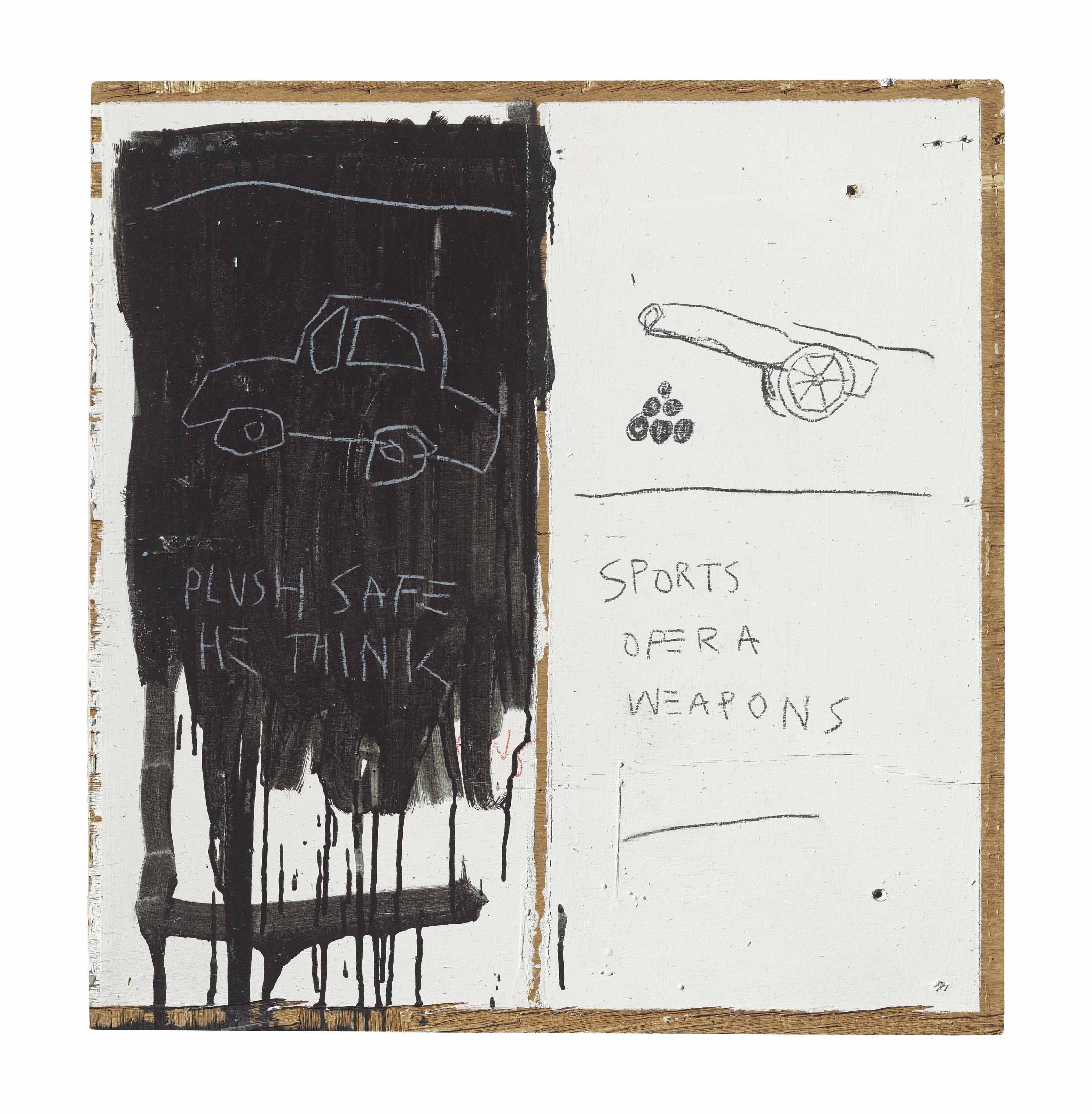 JeanMichel Basquiat (19601988) , Untitled (Plush Safe He Think