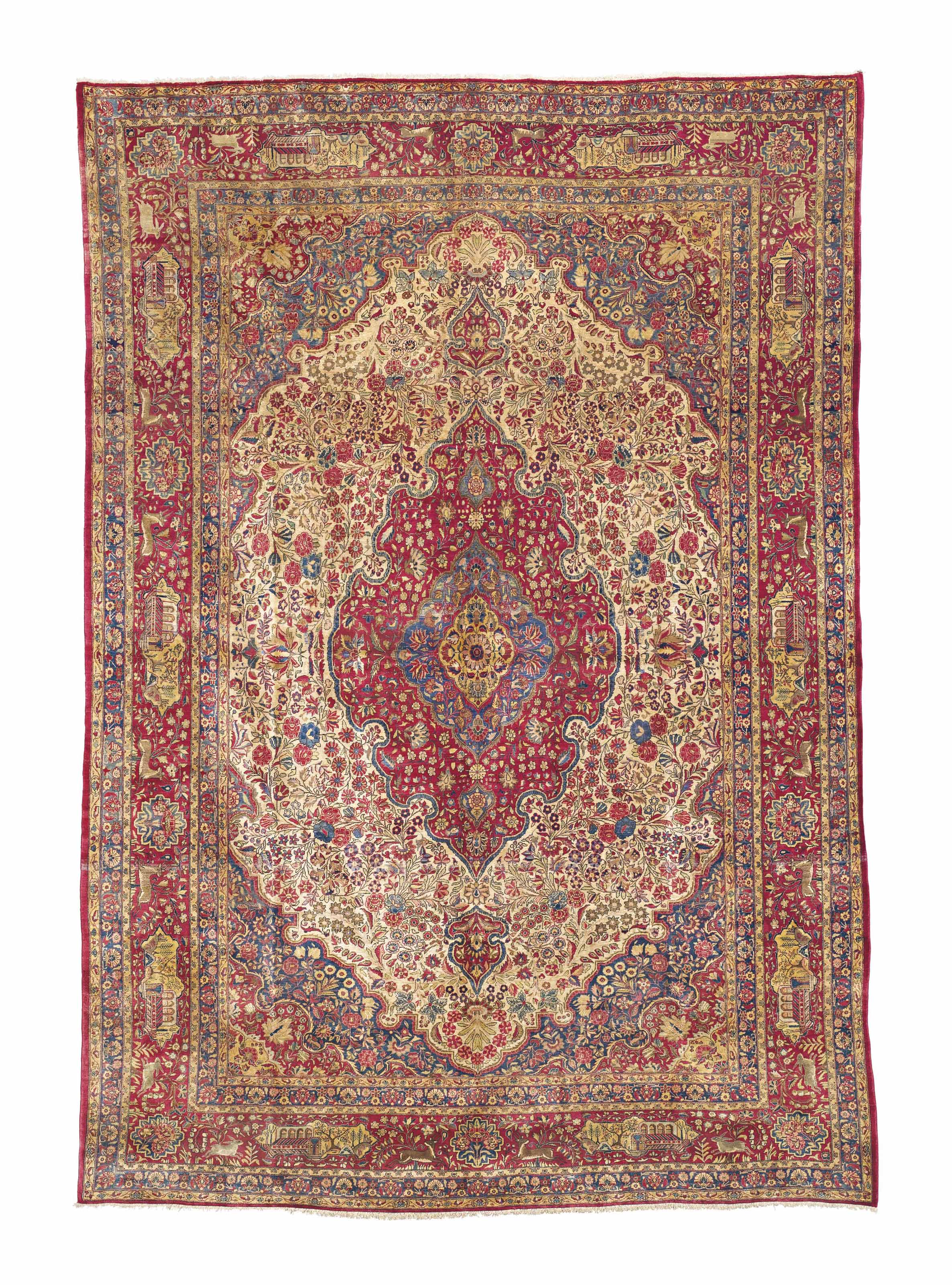 A SILK KASHAN CARPET , CENTRAL PERSIA, CIRCA 1900 | Christie's