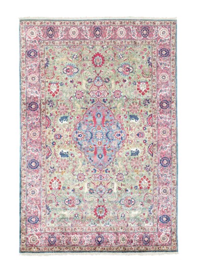 A SILK KASHAN CARPET , CENTRAL PERSIA, CIRCA 1910 | Christie's