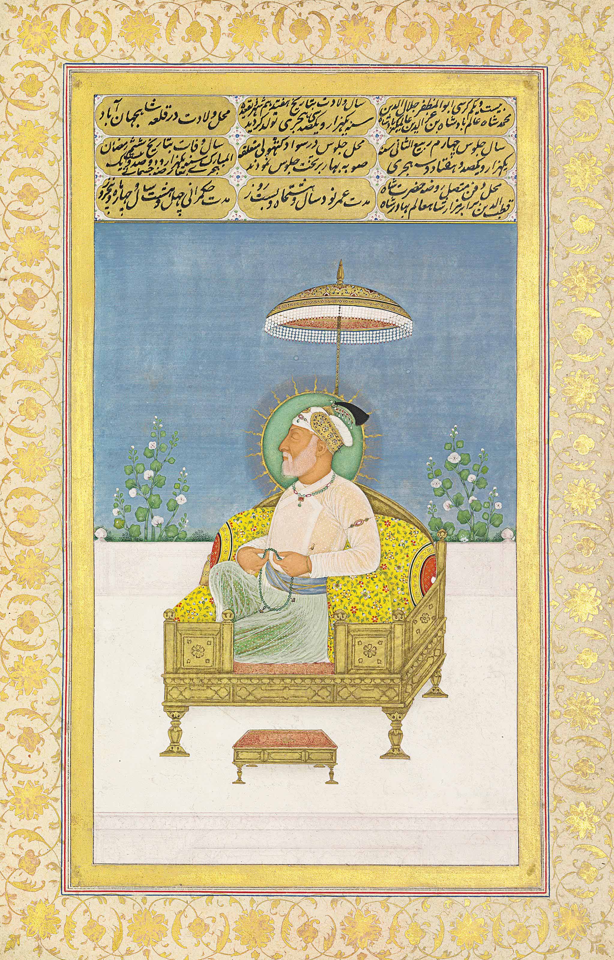 A PORTRAIT OF MUGHAL EMPEROR SHAH 'ALAM II (R.17601806) , DELHI, NORTH