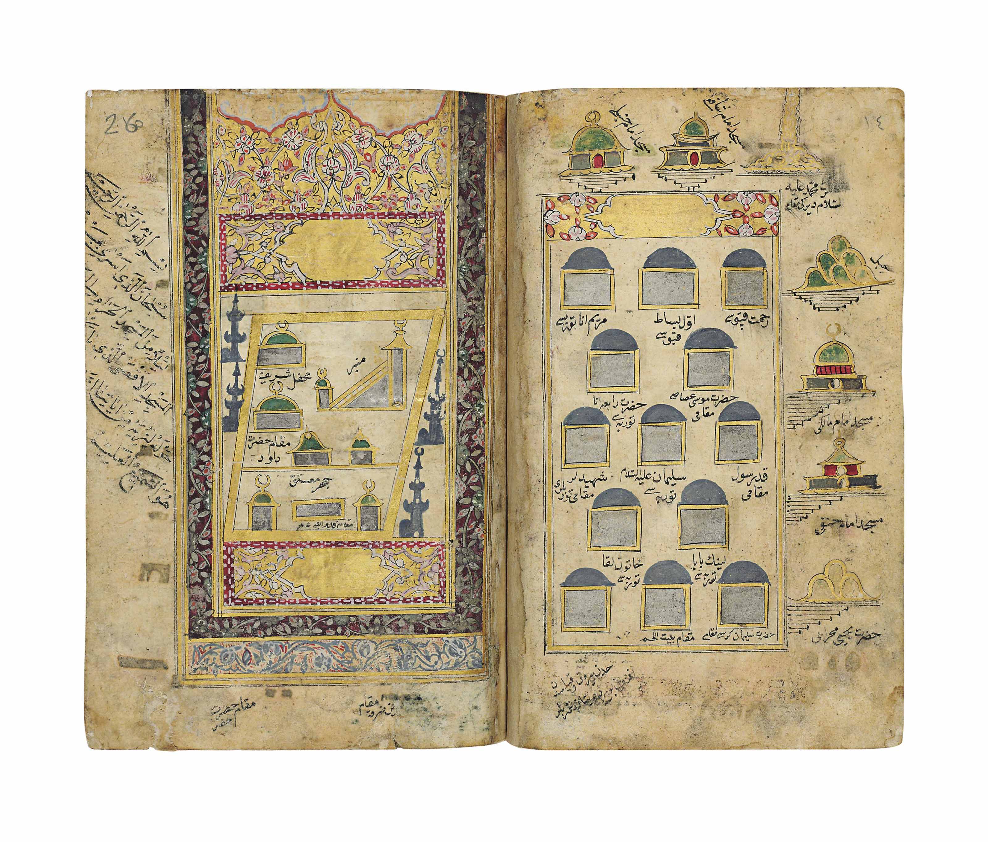 A COMPILATION OF PRAYERS AND DEPICTIONS OF HOLY SITES , OTTOMAN TURKEY