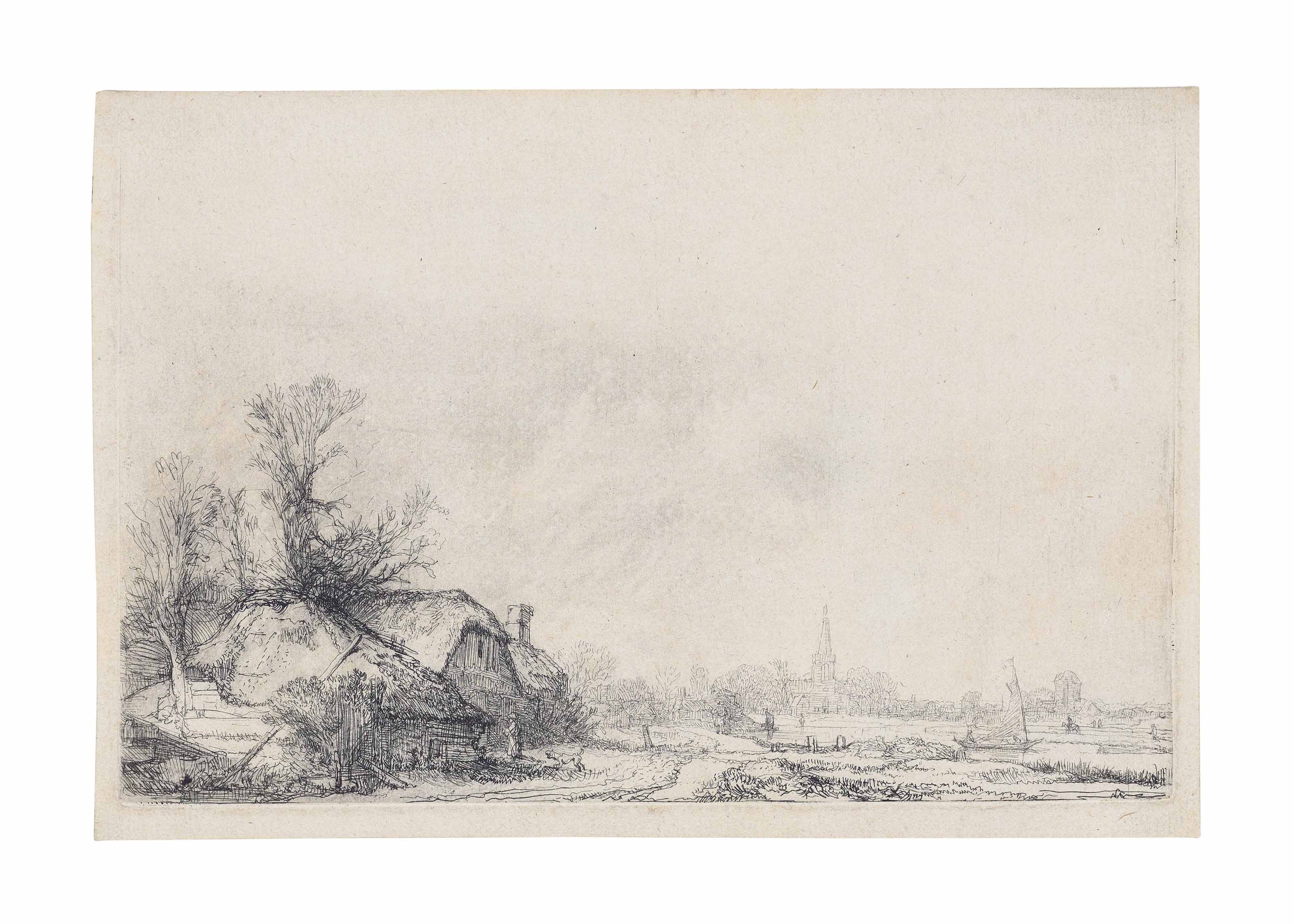A Cottage beside a Canal with a View of Ouderkerk