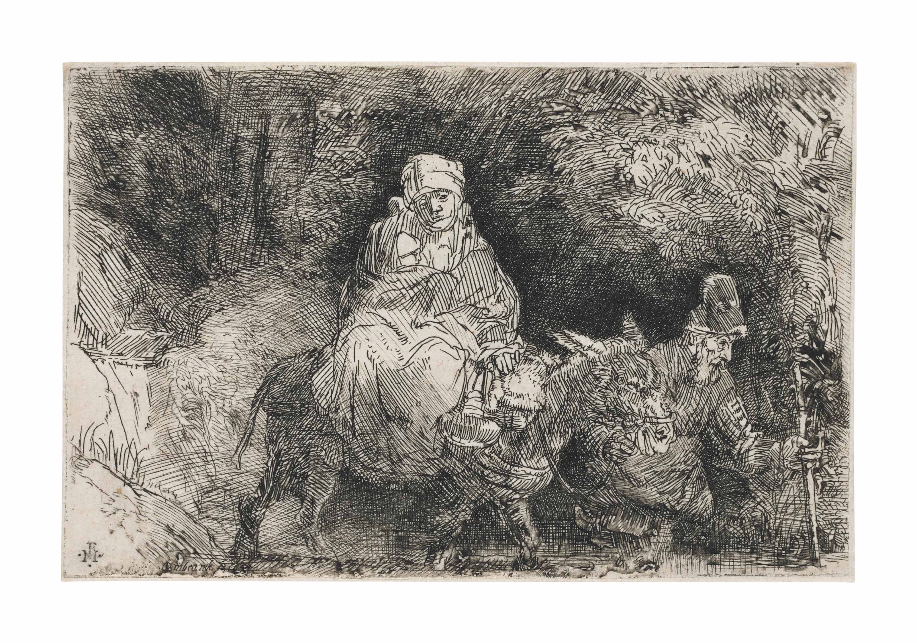The Flight into Egypt: crossing a Brook