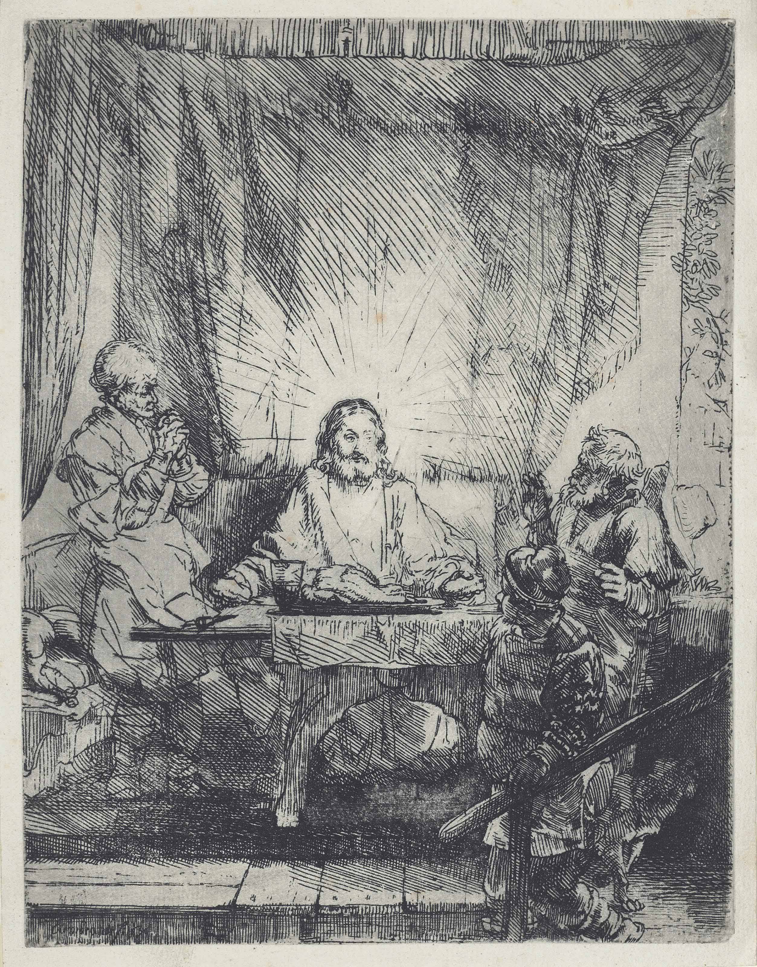 Christ at Emmaus: The Larger Plate