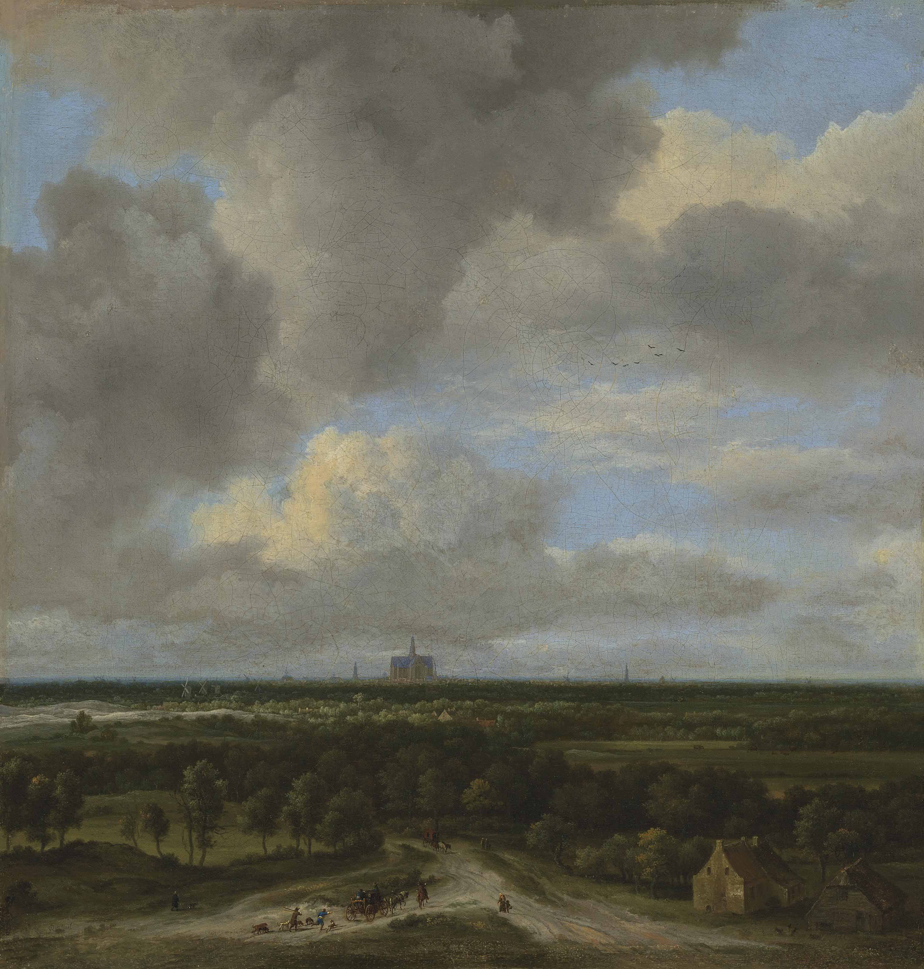 Jacob van Ruisdael (Haarlem 1628/91682 Amsterdam) , View of Haarlem