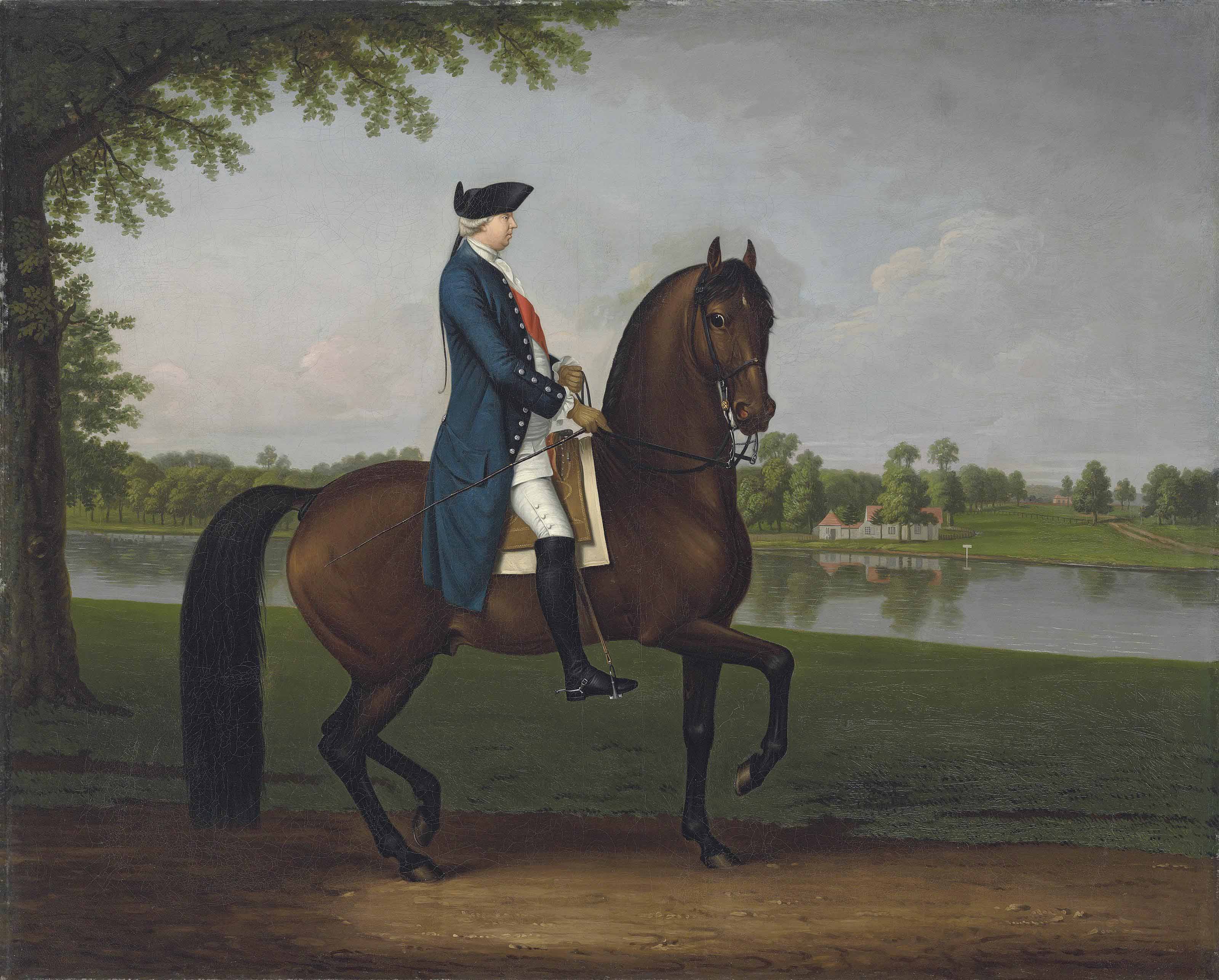 David Morier (Bern c. 1715-1770 ?) , Equestrian portrait ...