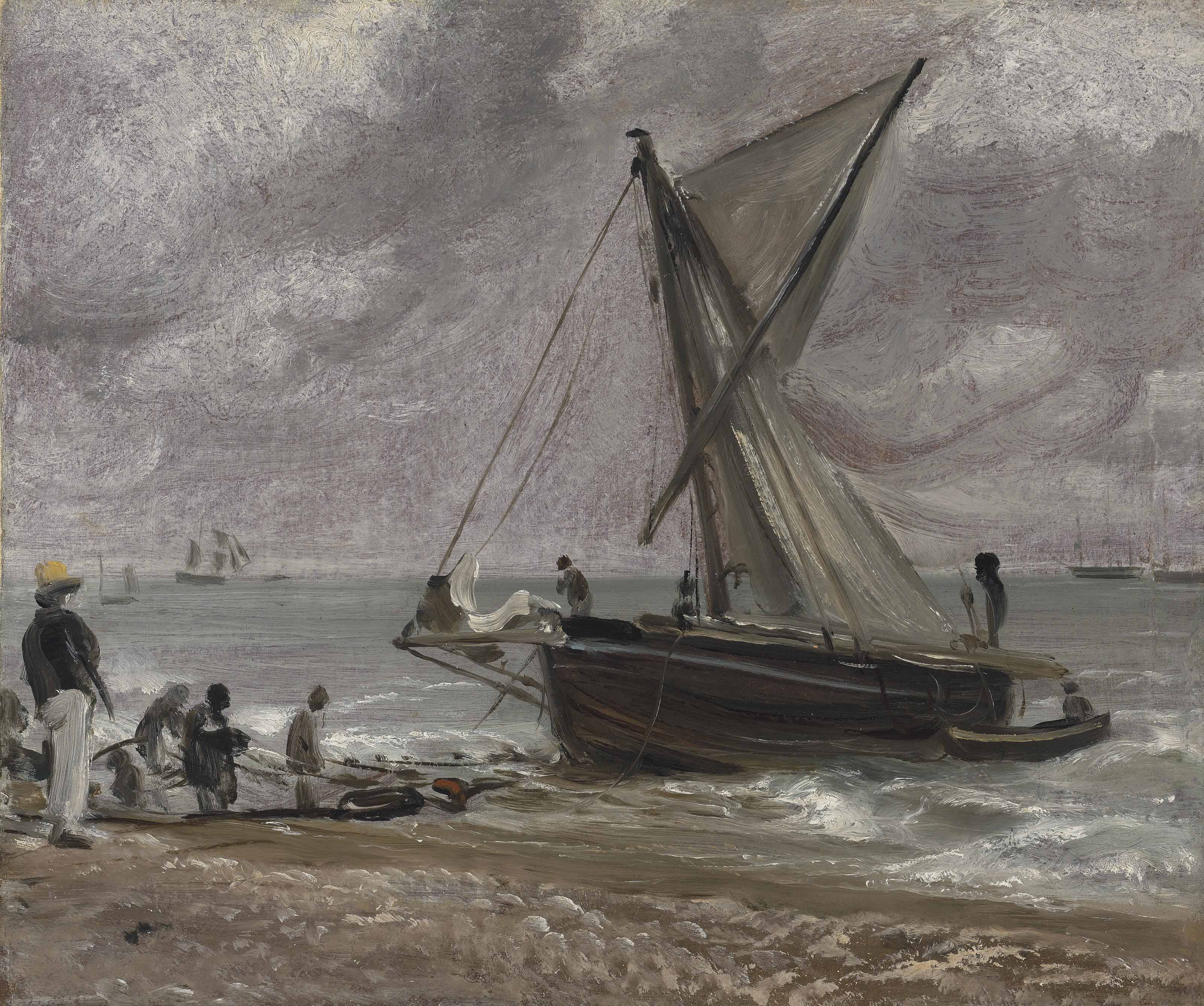 Beaching a Boat, Brighton