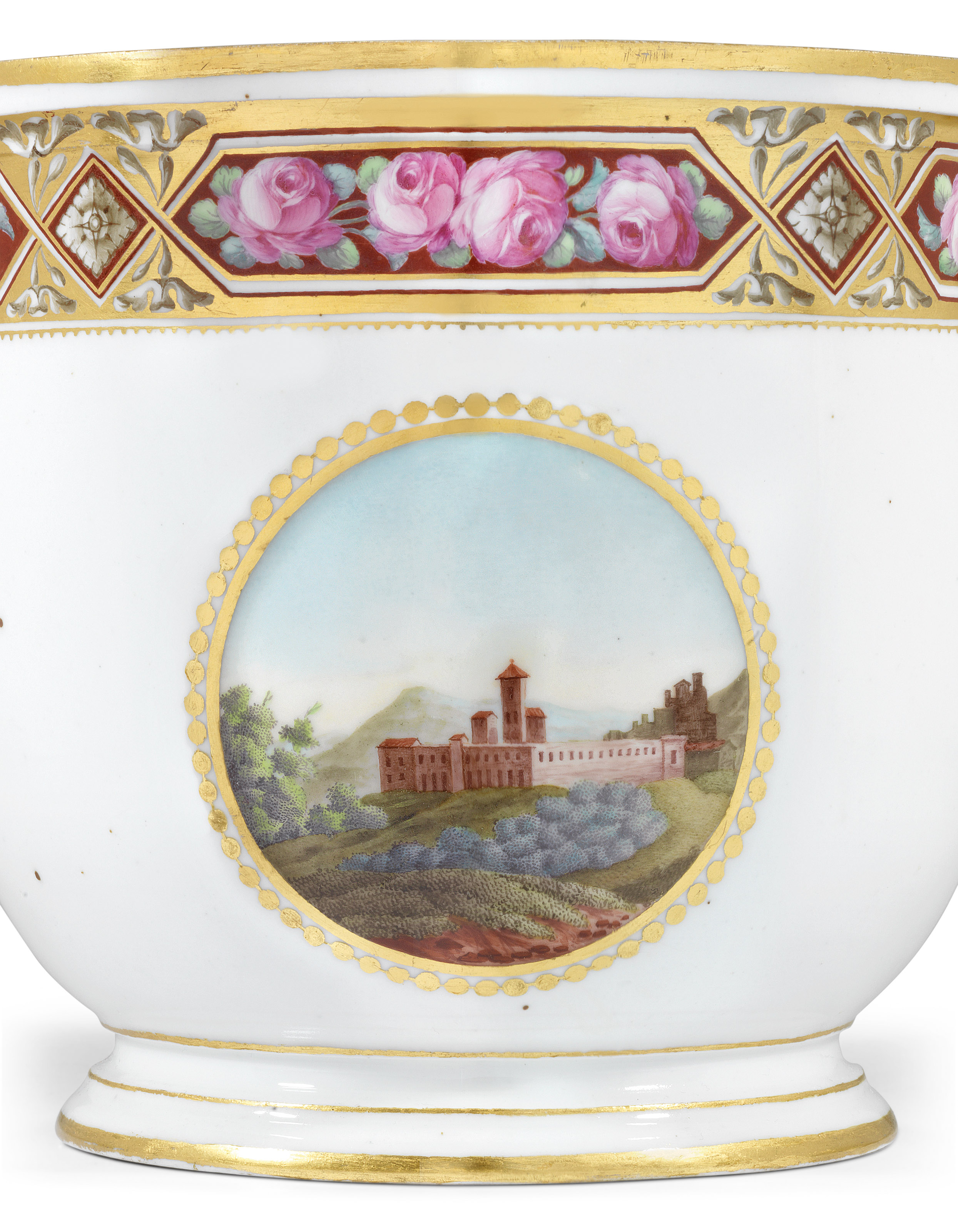 A PORCELAIN BOTTLE COOLER FROM THE DOWRY SERVICE FOR GRAND DUCHESS 