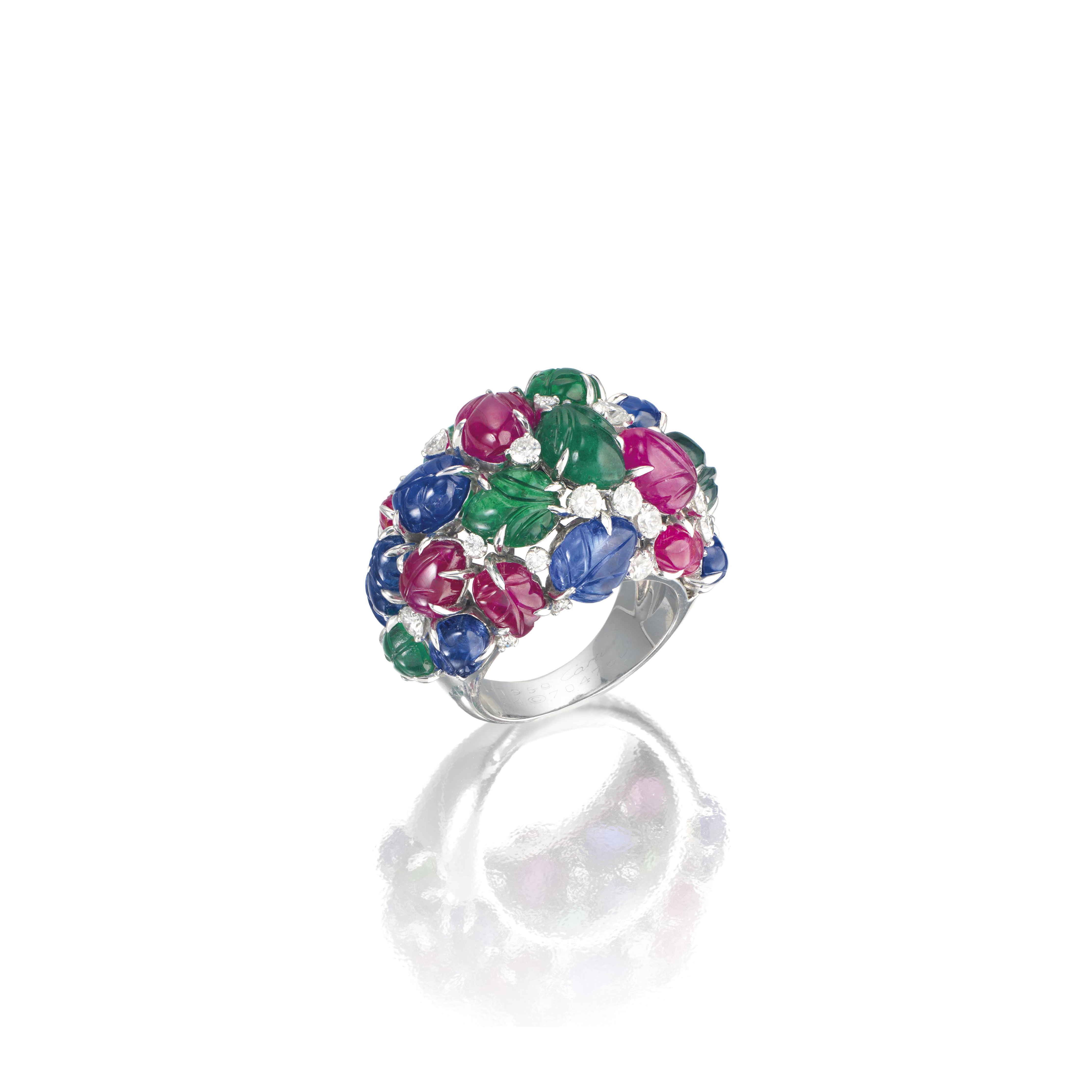 cartier tutti frutti ring