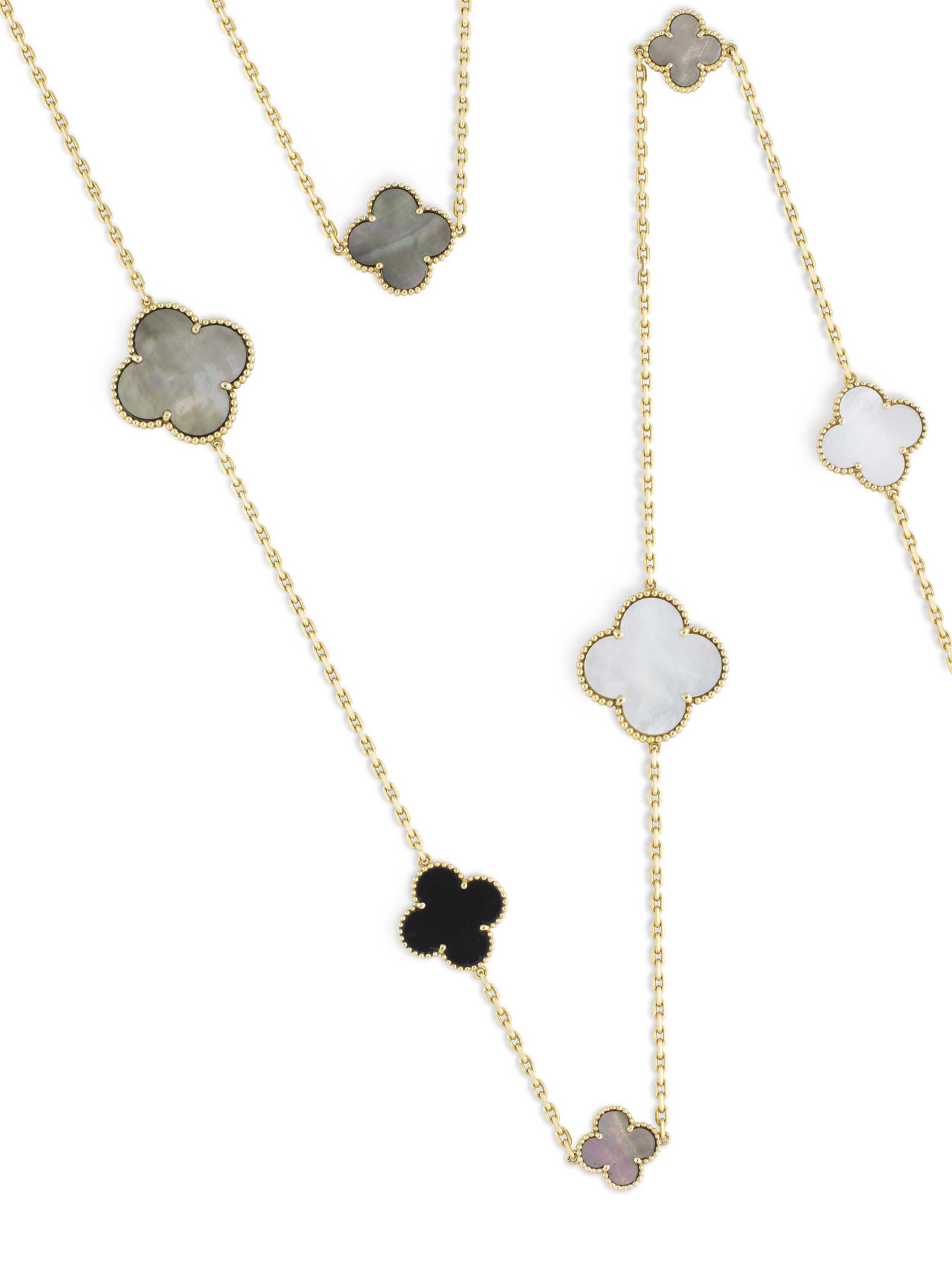 mother of pearl alhambra necklace