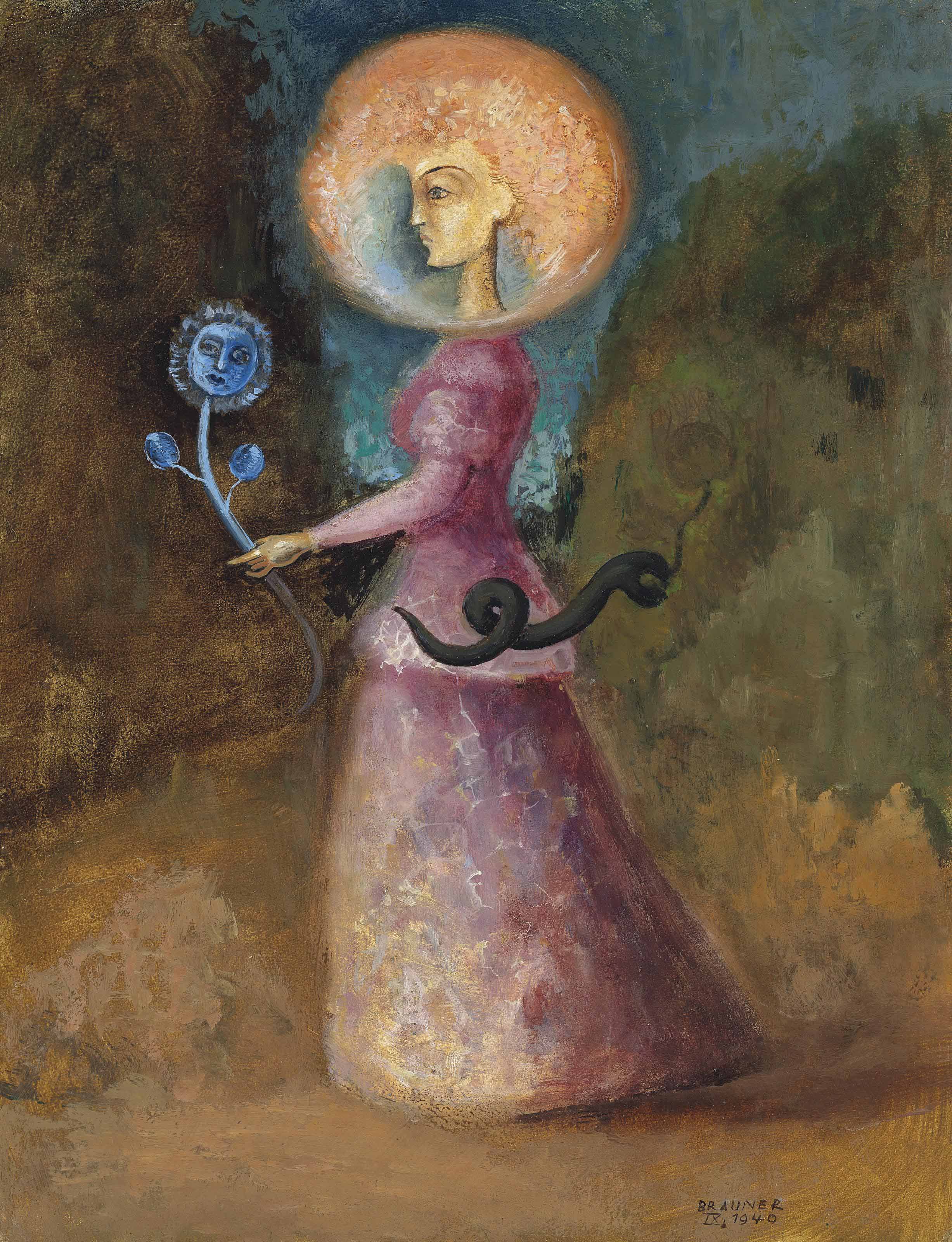 Victor Brauner (1903-1966), Femme solaire | Christie's