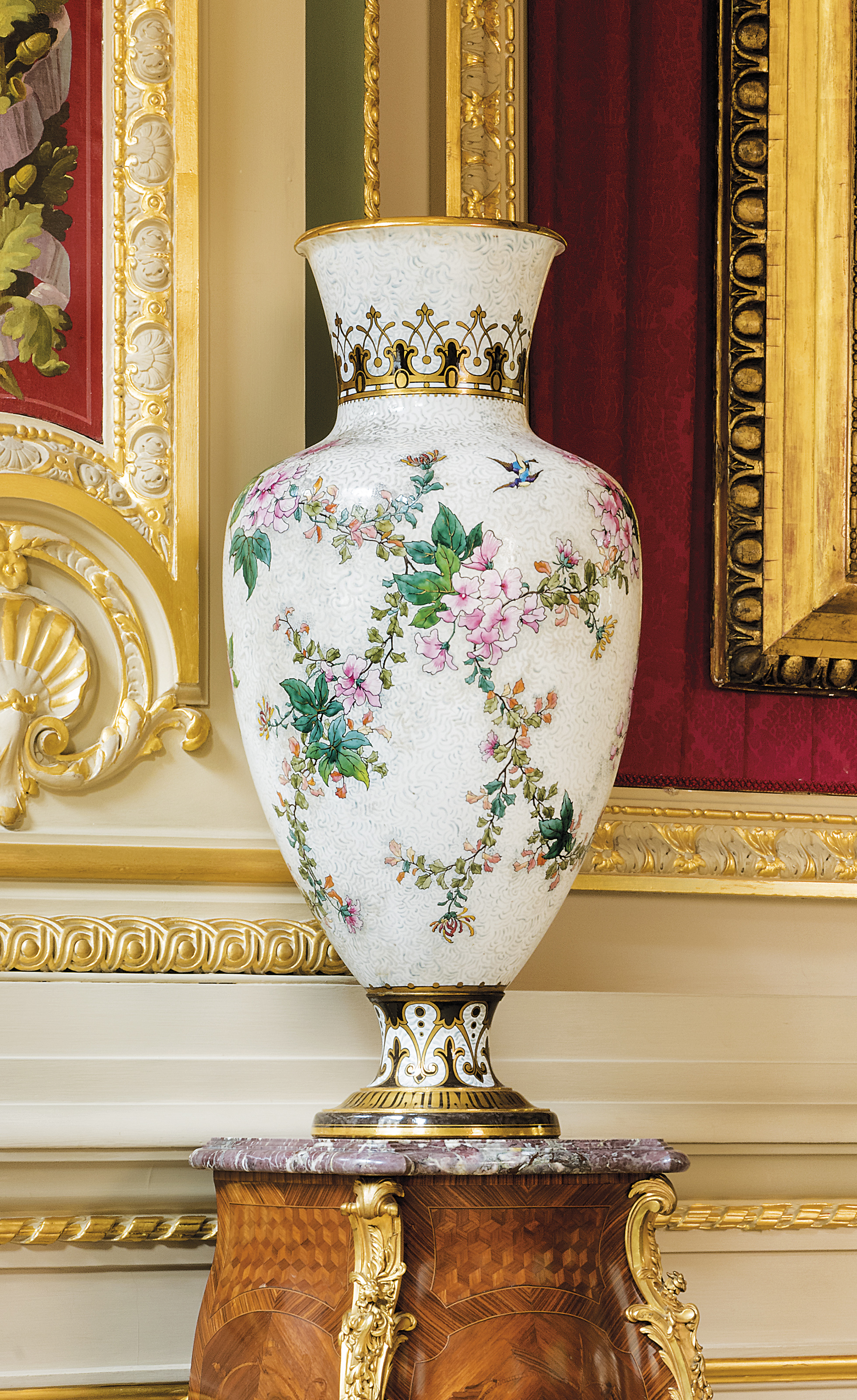 A SÈVRES (HARD PASTE) PORCELAIN VASE , CIRCA 18841885, PRINTED BLUE